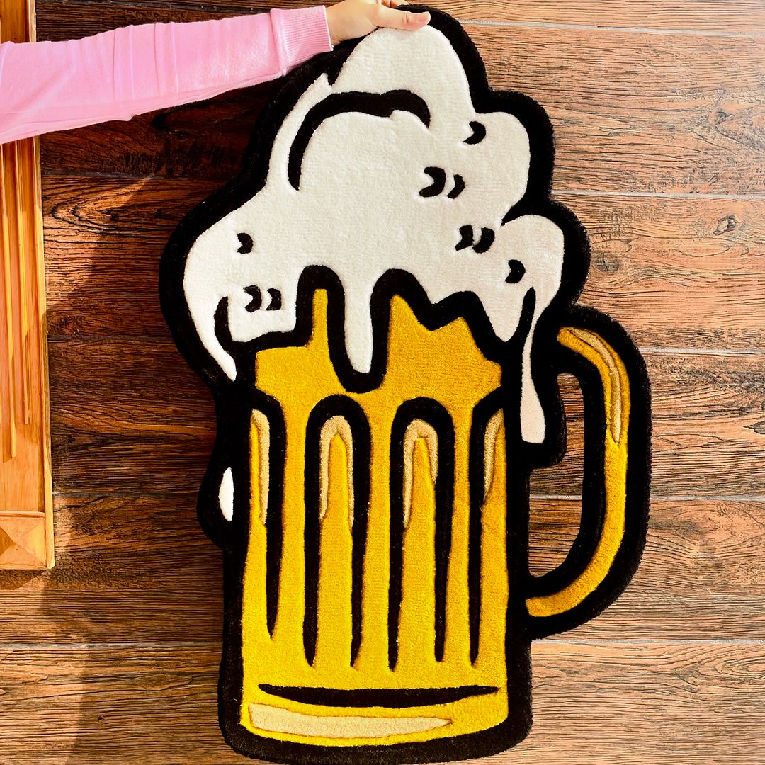 Beer Mug Customized Rug