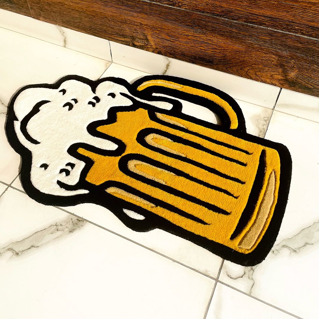 Beer Mug Customized Rug