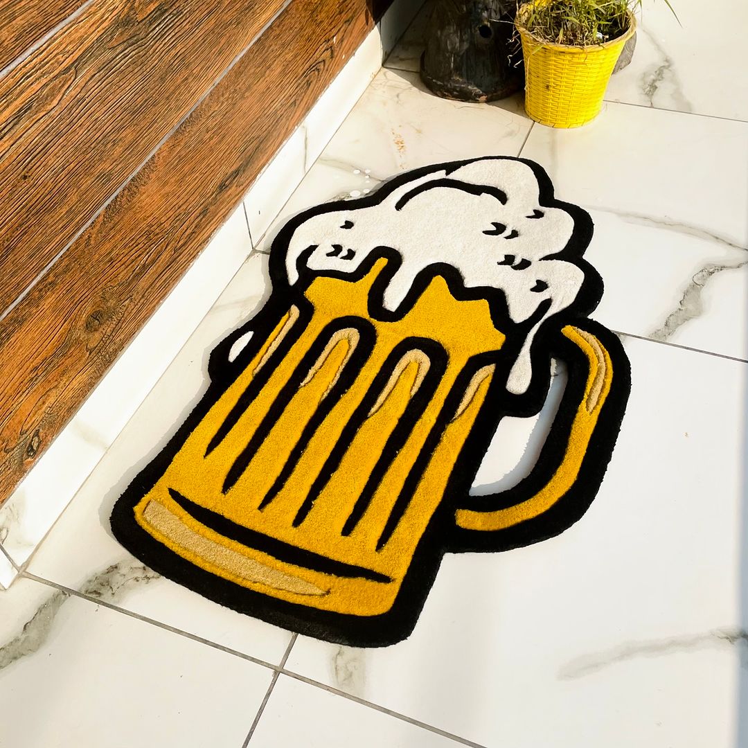 Beer Mug Customized Rug