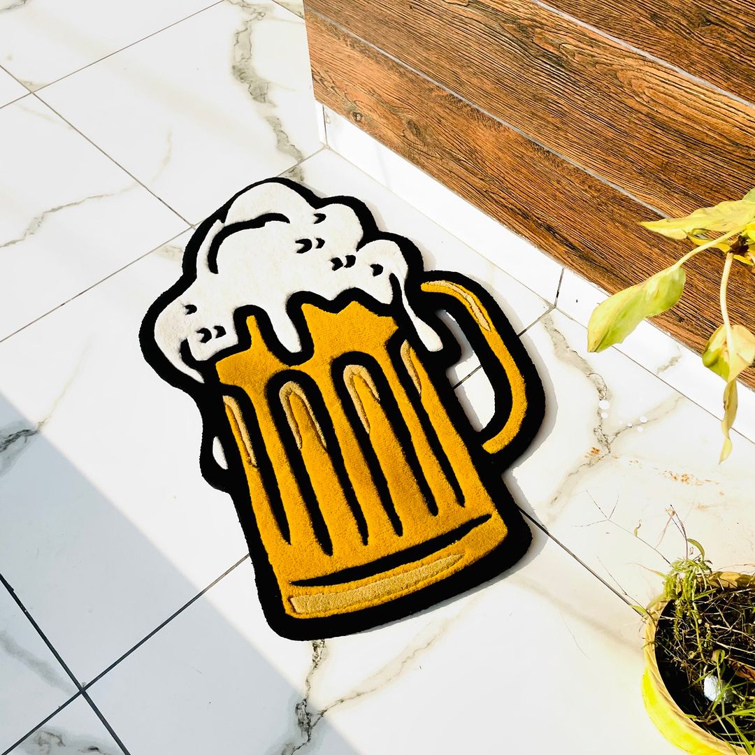 Beer Mug Customized Rug