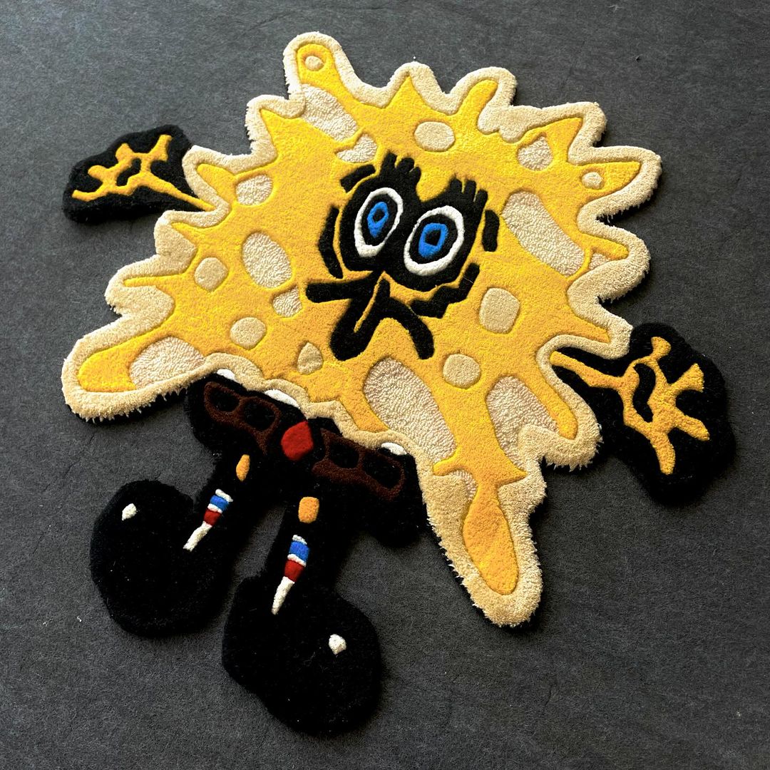 Funny Multicolor Hand Tufted Customised Rug