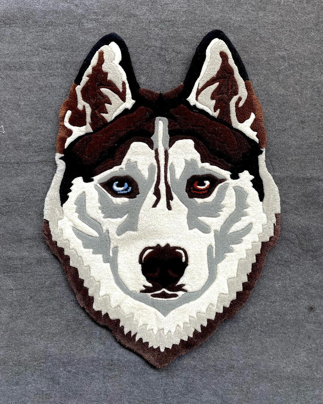 White Face Dog Customized Rug
