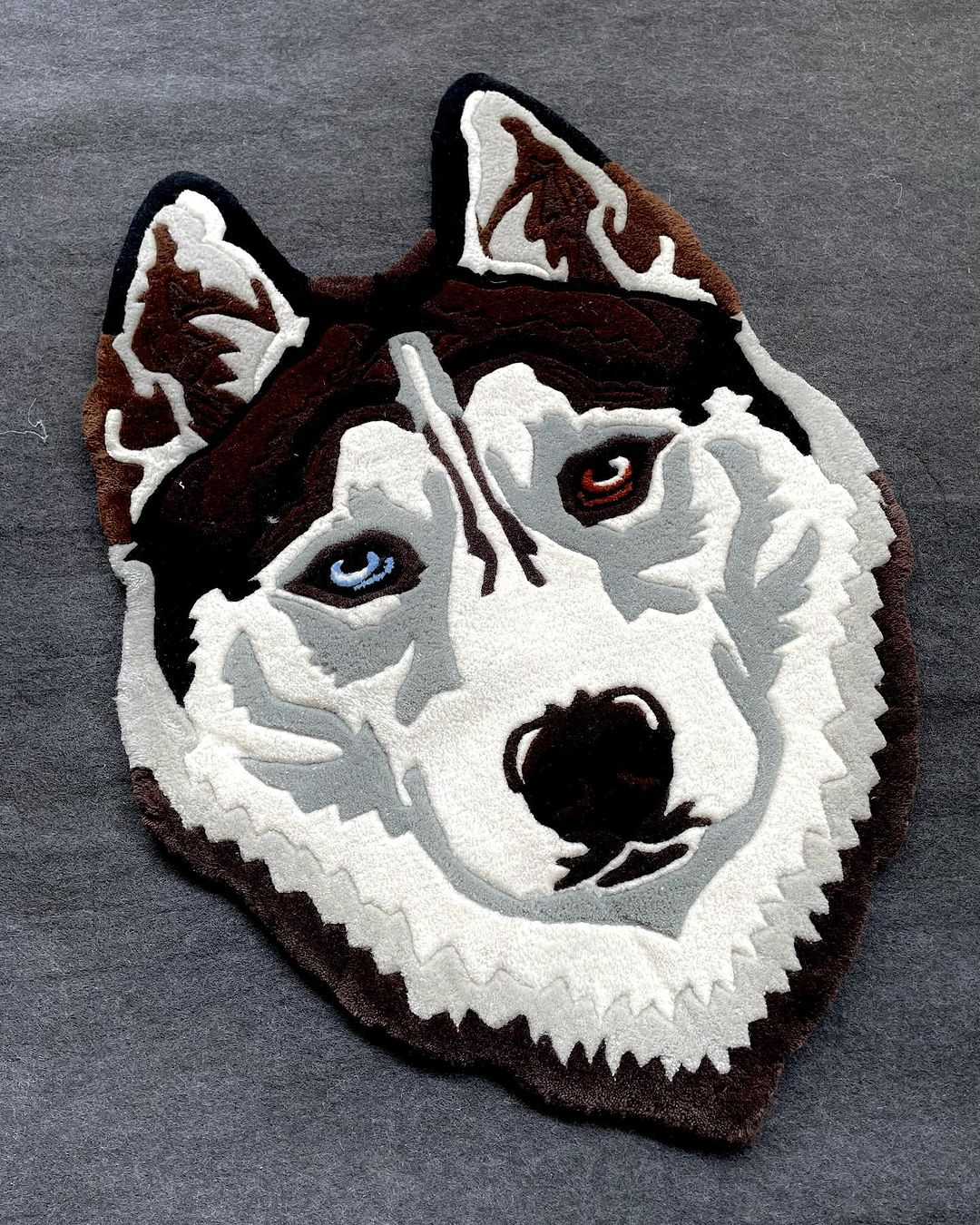 White Face Dog Customized Rug