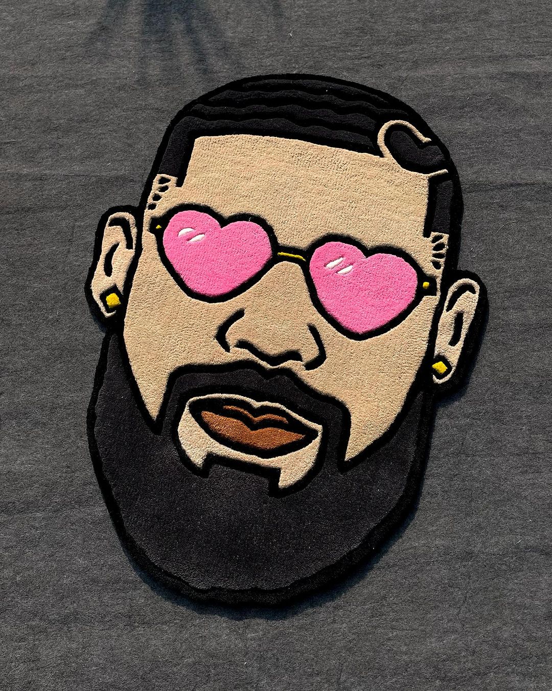 Beautiful Man Face Customized Rug