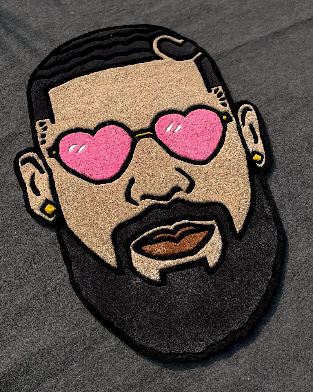 Beautiful Man Face Customized Rug