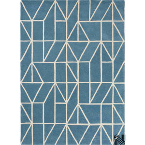 Modern Geometric Wool Rug | Hand Tufted 100% NZ Wool | Perfect Housewarming Gift | Stylish Handmade Area Carpet for New Homes