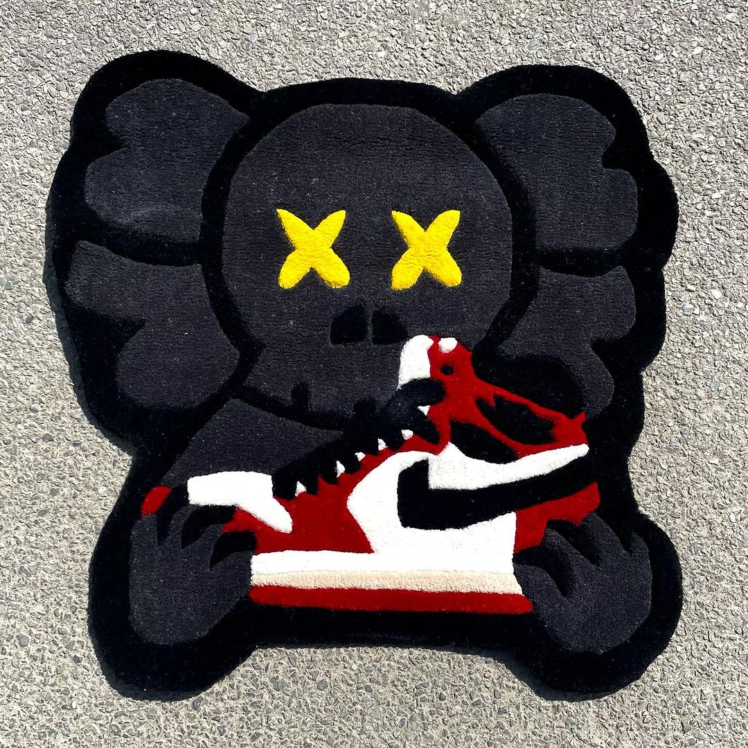 Kaws x Air Jordan Customized Rug 60x60CM