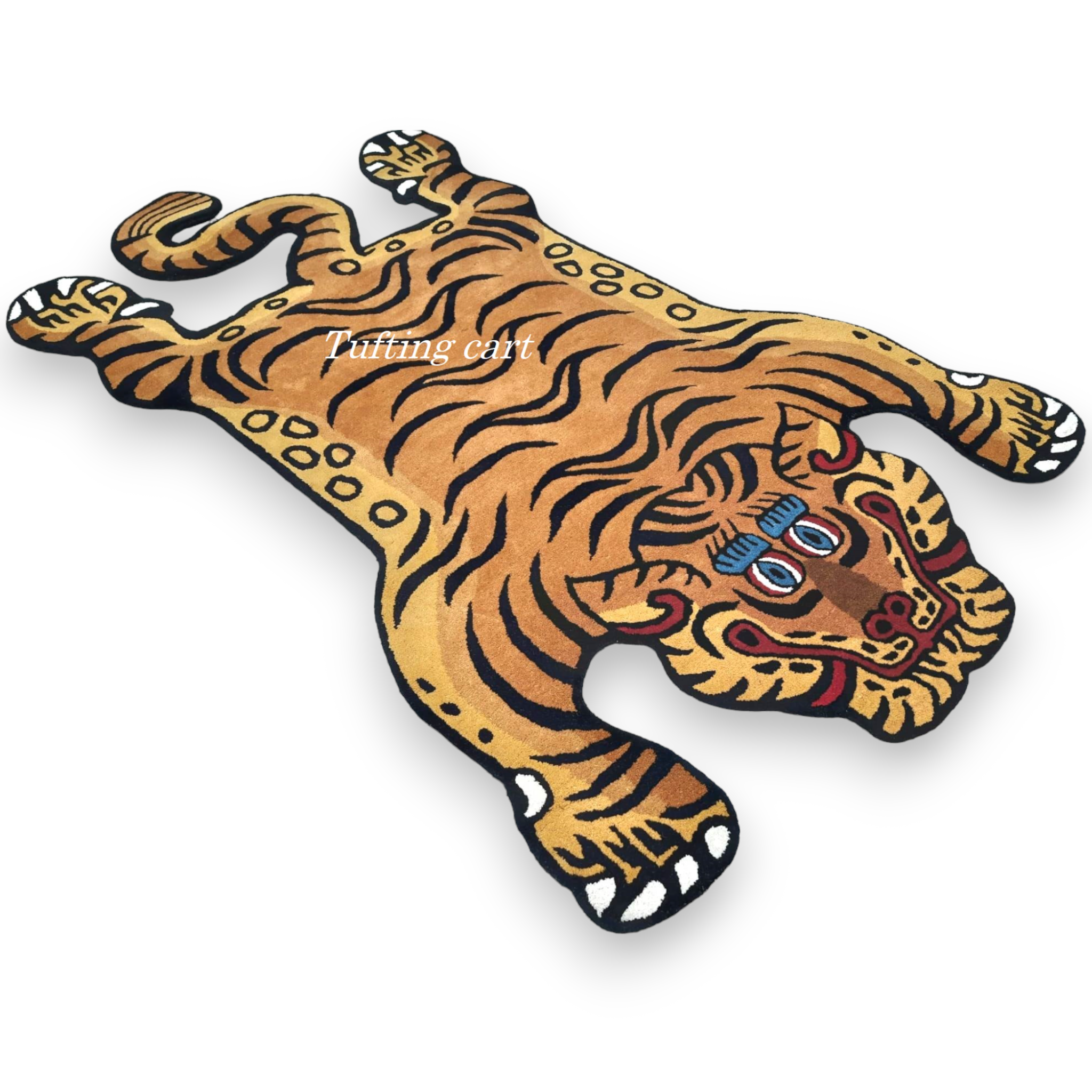 Tibetan Tiger Golden Kitty Tufted Woolen Tibetan Rug - Golden Kitty Color