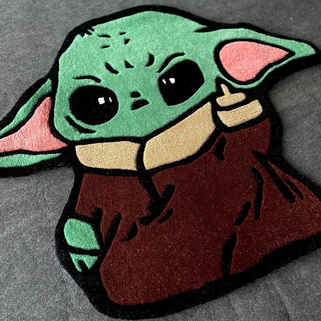 Baby Yoda Customized Rug