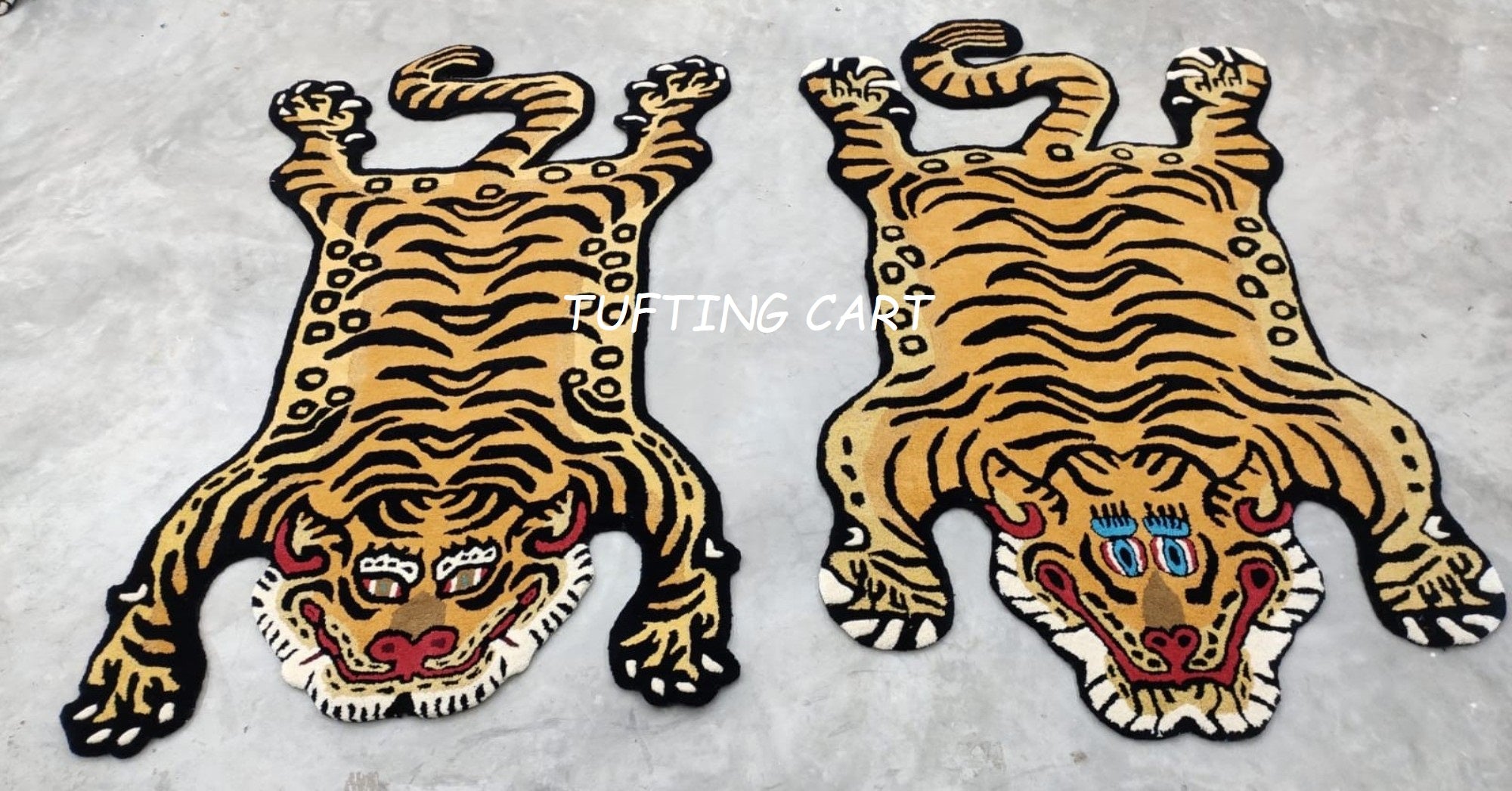 Tibetan Tiger Golden Kitty Tufted Woolen Tibetan Rug - Golden Kitty Color
