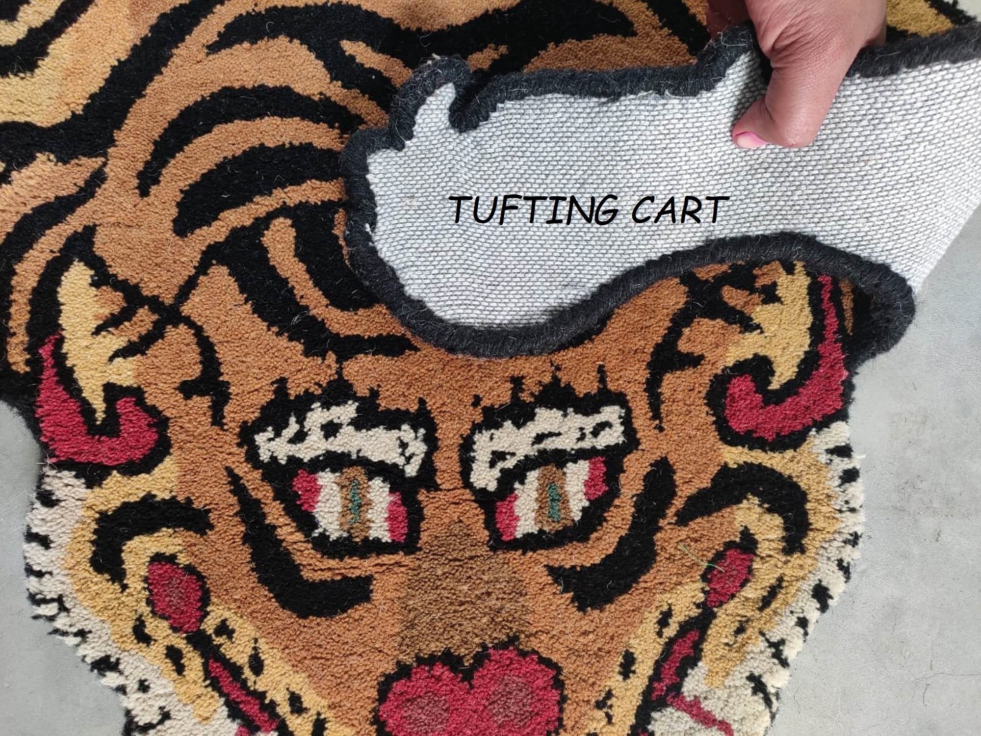 Tibetan Tiger Golden Kris Tufted Woolen Tibetan Rug - Golden Kris Color