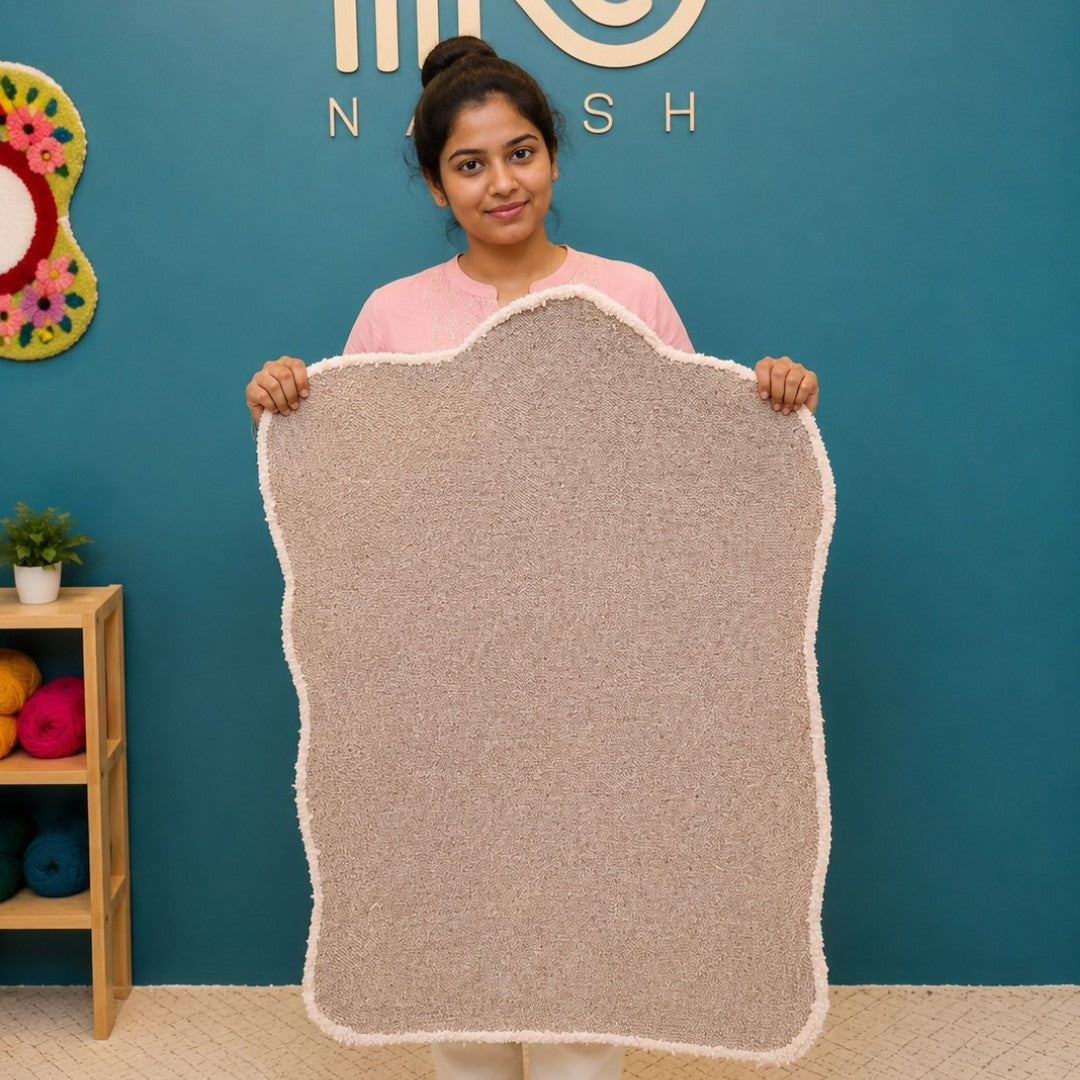 Premium Pre-Glued Washable Rug Backing Fabric | Cotton Secondary Tufting Backing | Naksh Carpets