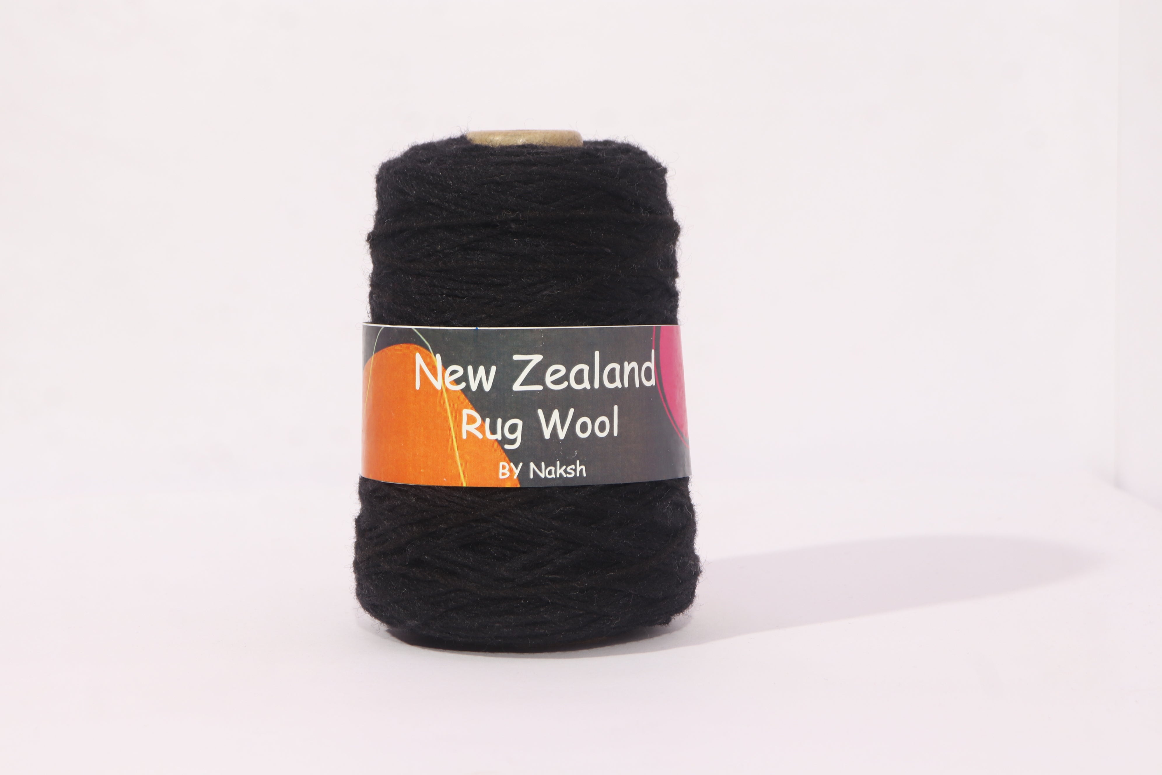 3ply NZ Tufting Wool Yarn - (15-Black)/500gram