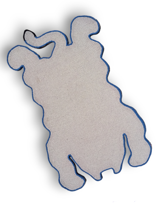 Tibetan Tiger Blue Tufted Woolen Tibetan Rug - Blue Color