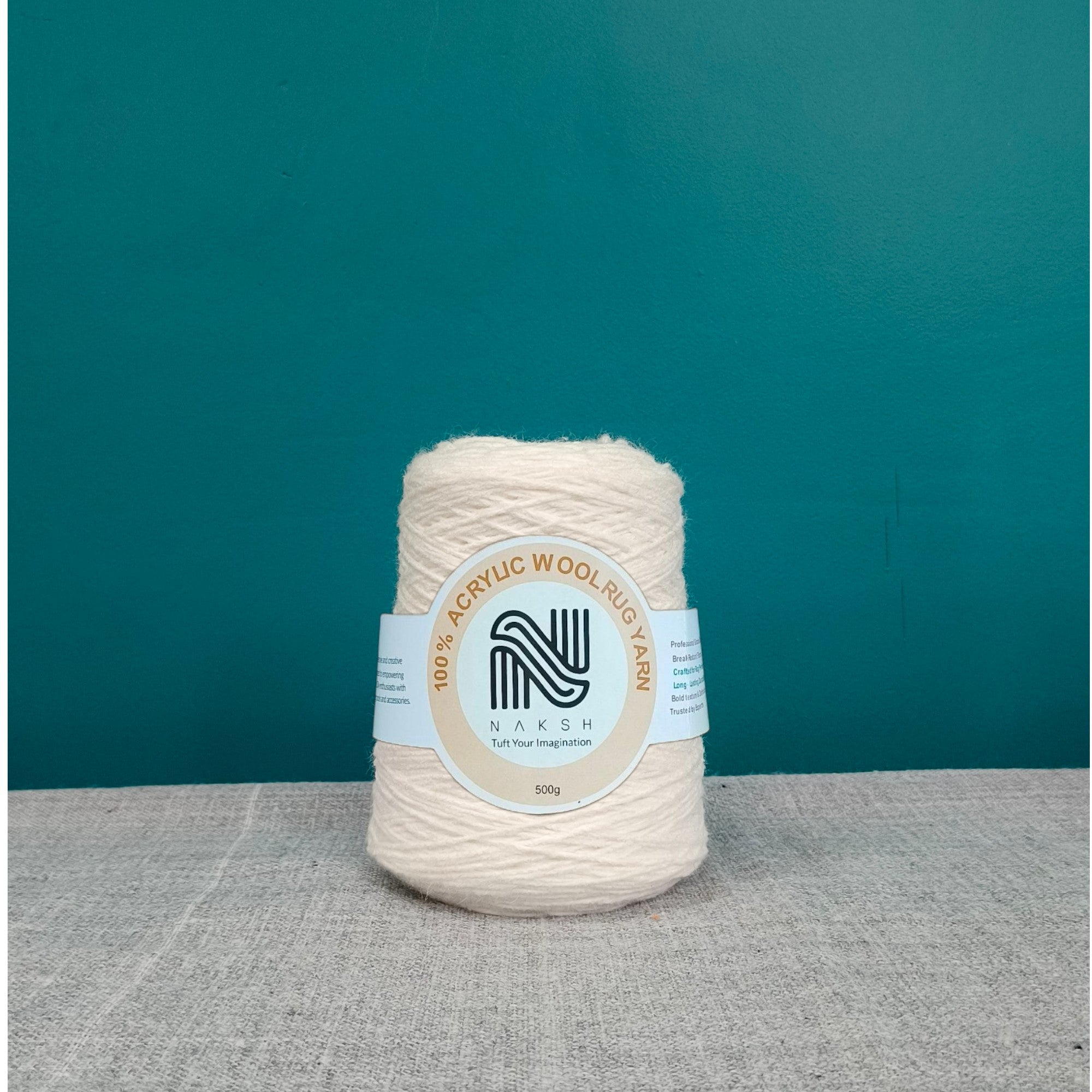 Acrylic Yarn β 4 Ply Soft & Durable Knitting and Tufting Yarn for Rugs, Crafts & DIY Projects