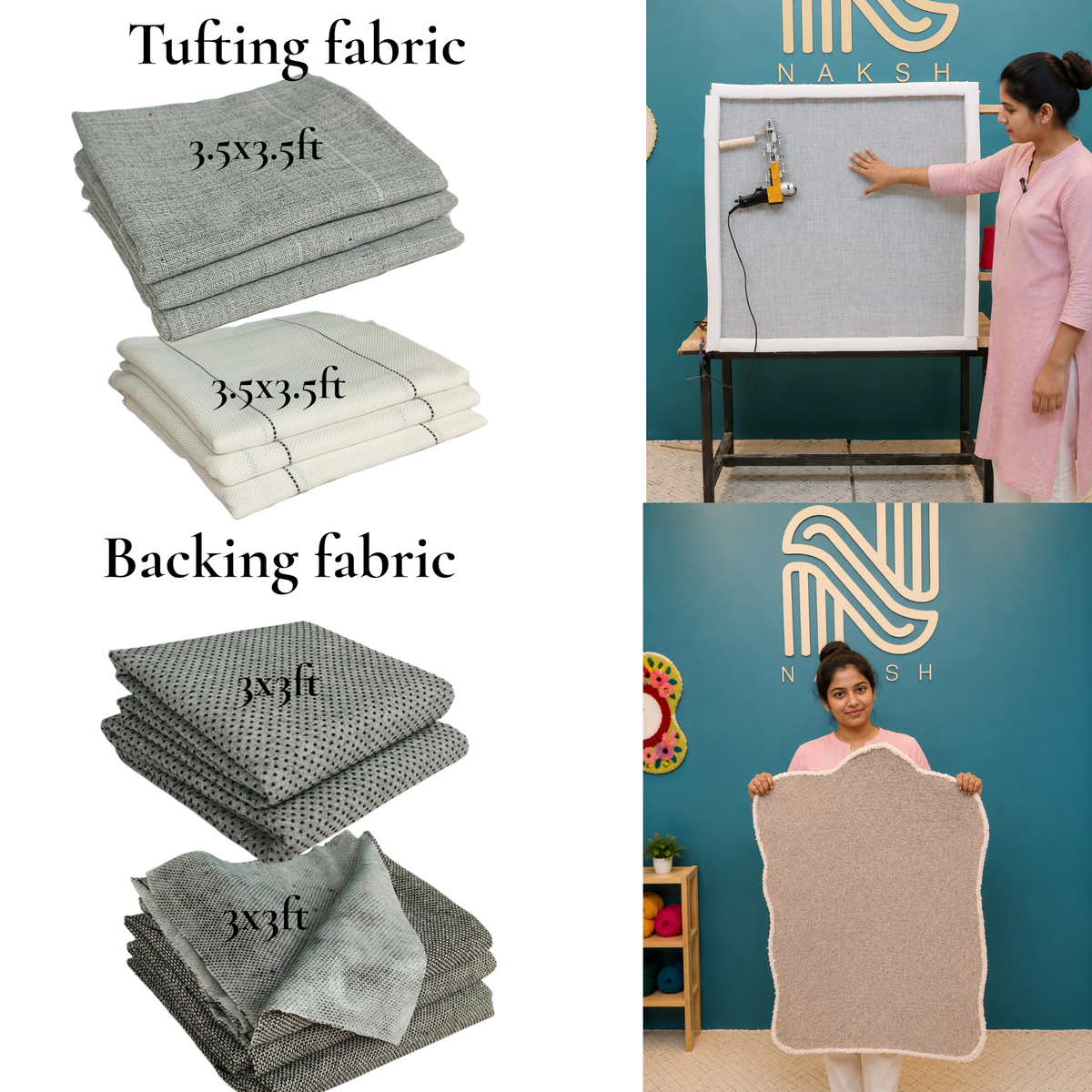 Naksh Beginner Starter Tufting Kit | Complete Rug Tufting Business & DIY Rug Making Kit