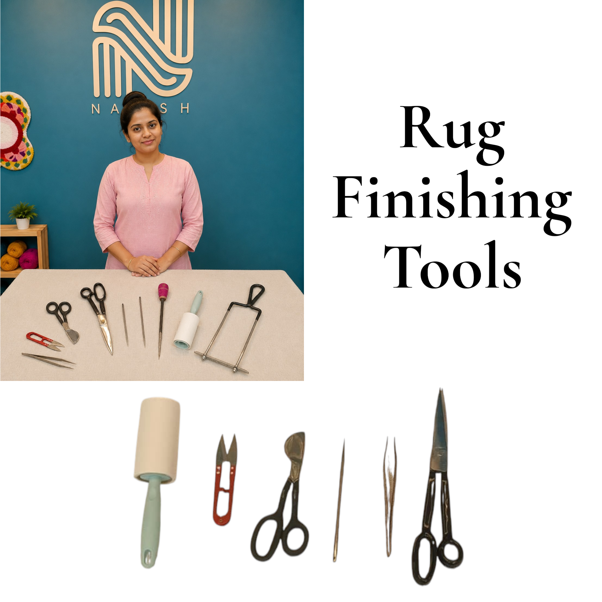 Naksh Beginner Starter Tufting Kit | Complete Rug Tufting Business & DIY Rug Making Kit
