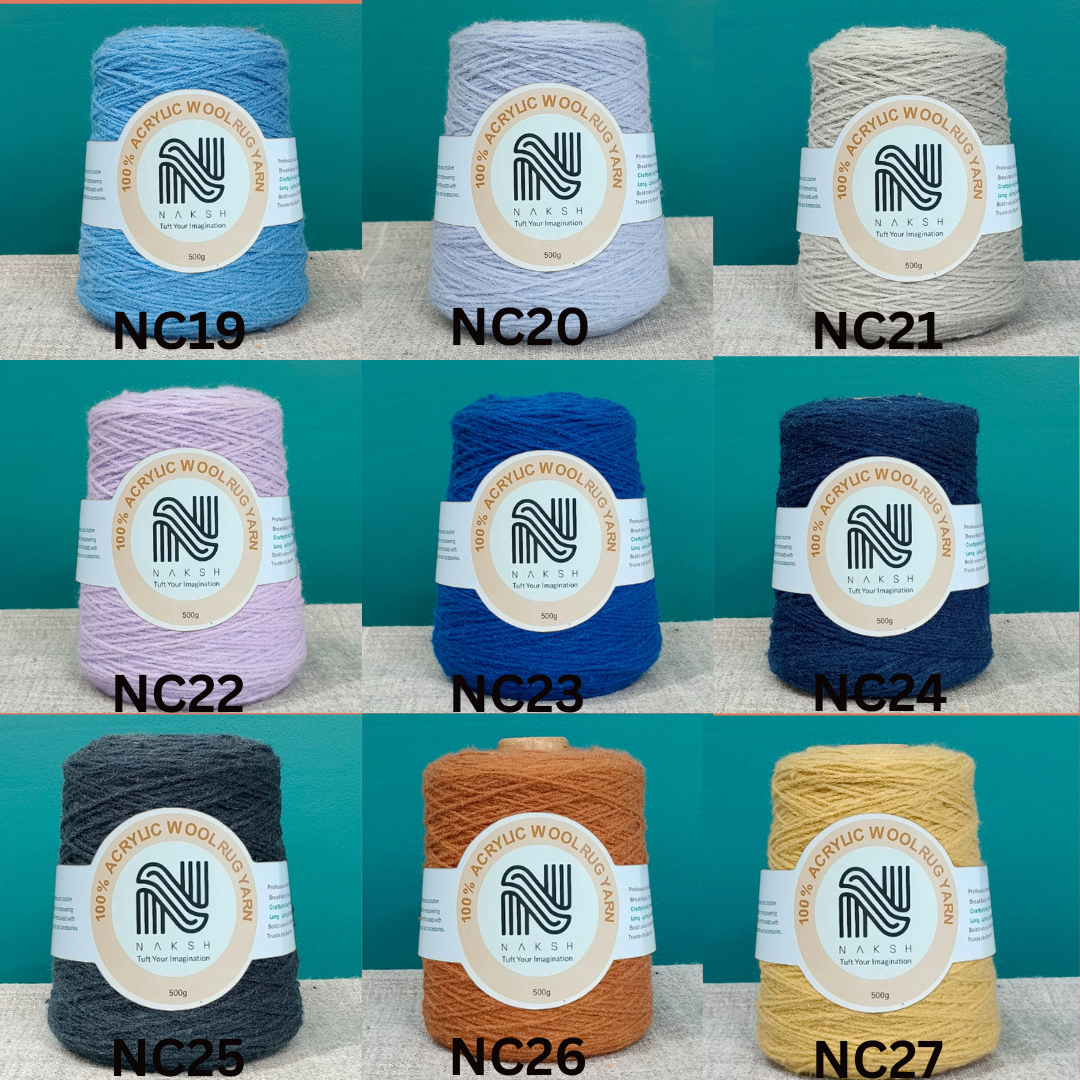 Acrylic Yarn β 4 Ply Soft & Durable Knitting and Tufting Yarn for Rugs, Crafts & DIY Projects