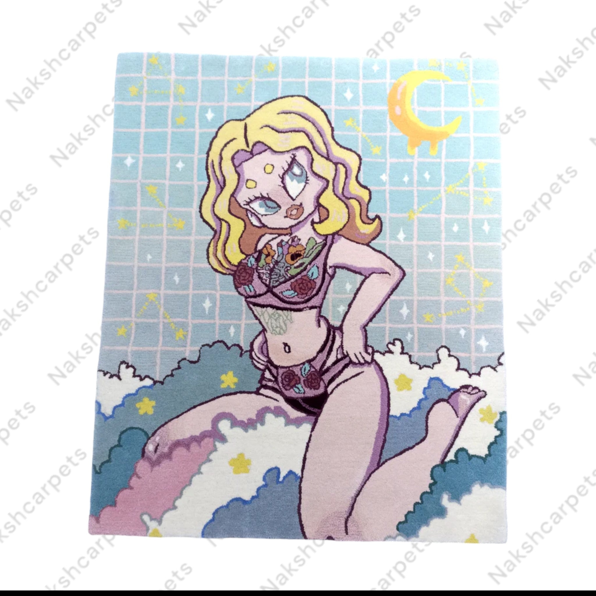 Barbie Night Customized Rug 90x150 CM