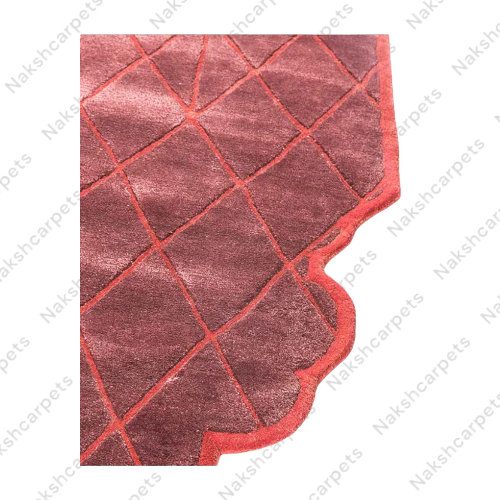 Geometric Pattern Modern High Quality Hand Tufted pile woolen Rug and Carpet For Bedroom Aesthetics, Living Room, Hall, Kitchen