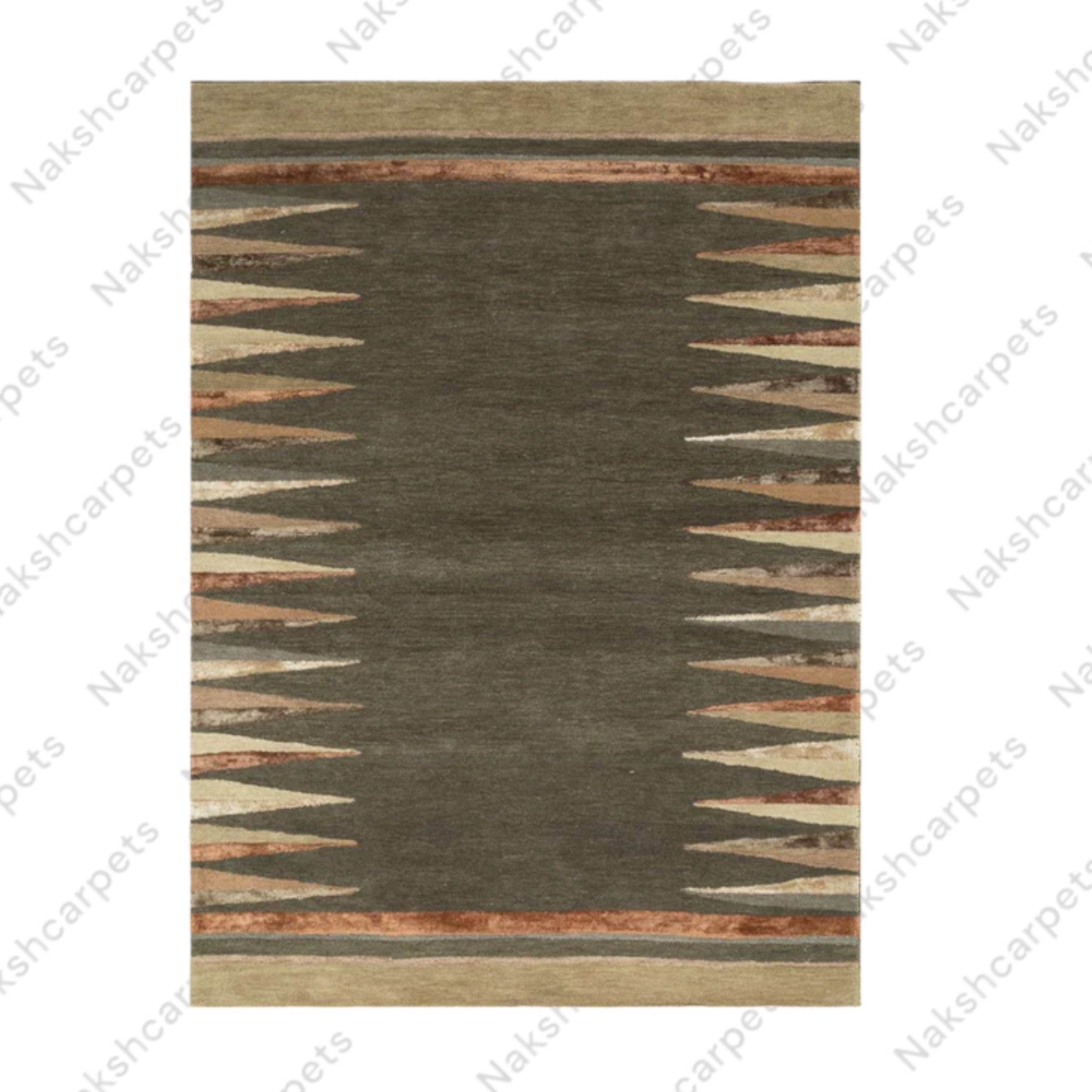 Geometric Pattern Modern High Quality Hand Tufted pile woolen Rug and Carpet For Bedroom Aesthetics, Living Room, Hall, Kitchen