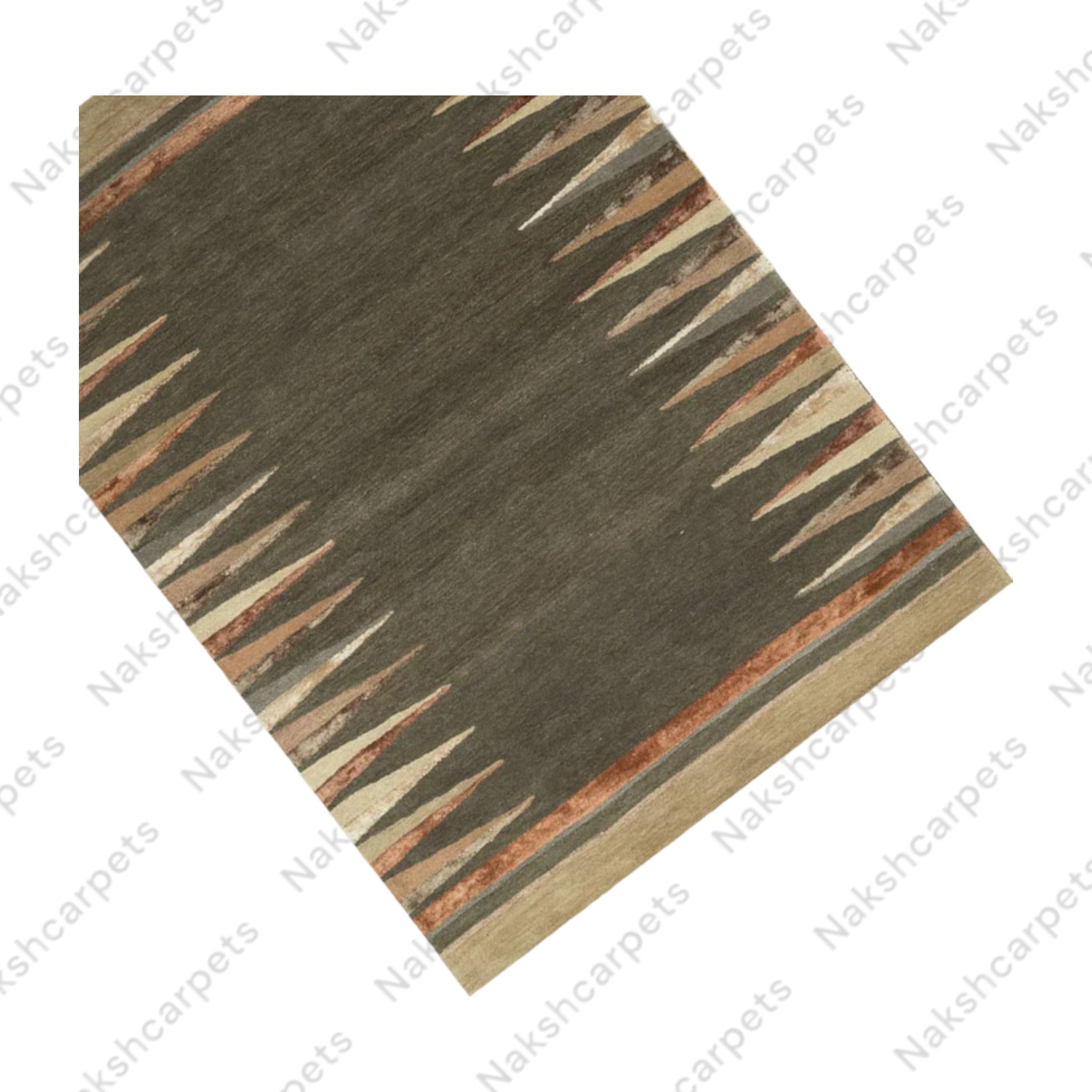 Geometric Pattern Modern High Quality Hand Tufted pile woolen Rug and Carpet For Bedroom Aesthetics, Living Room, Hall, Kitchen