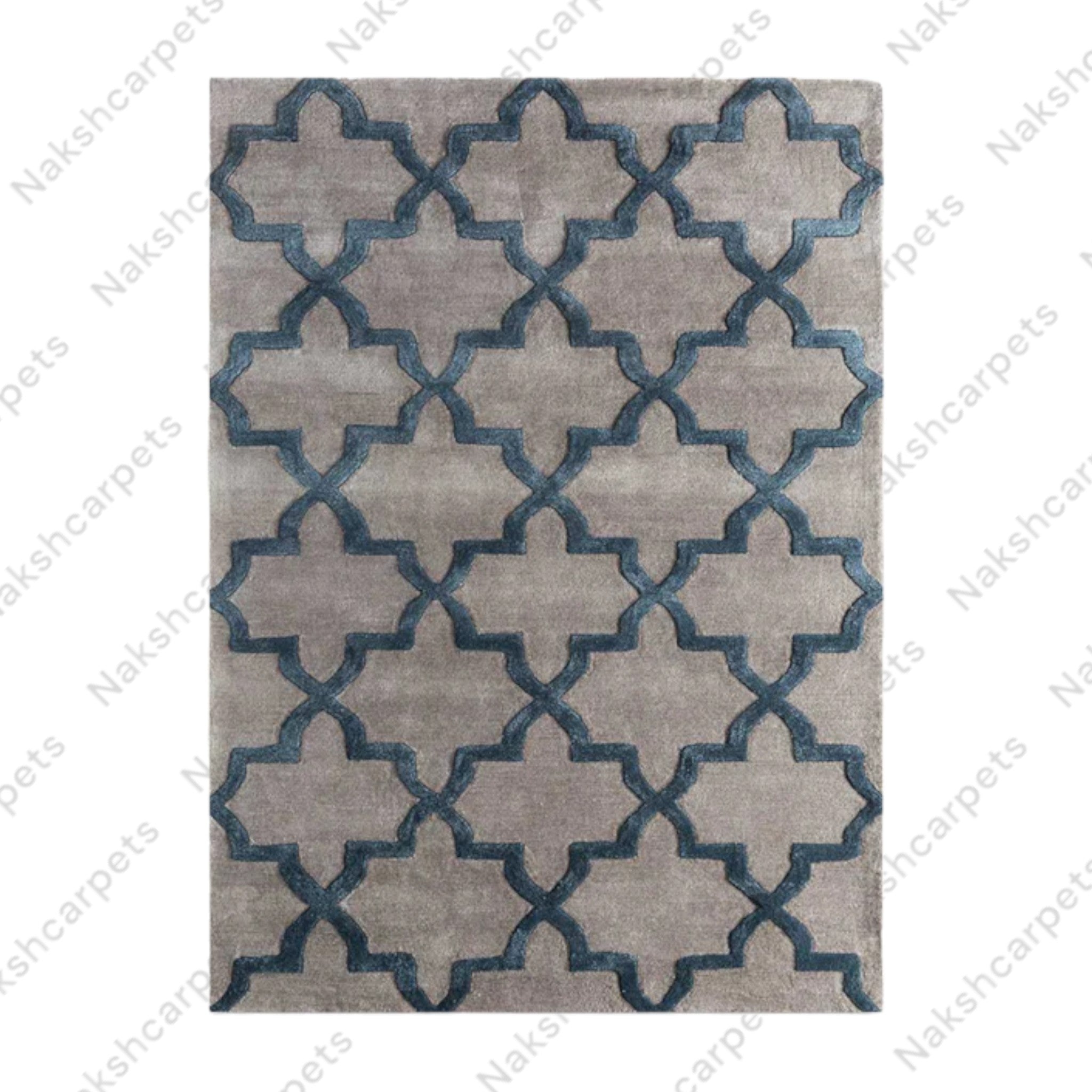 Geometric Pattern Modern High Quality Hand Tufted pile woolen Rug and Carpet For Bedroom Aesthetics, Living Room, Hall, Kitchen