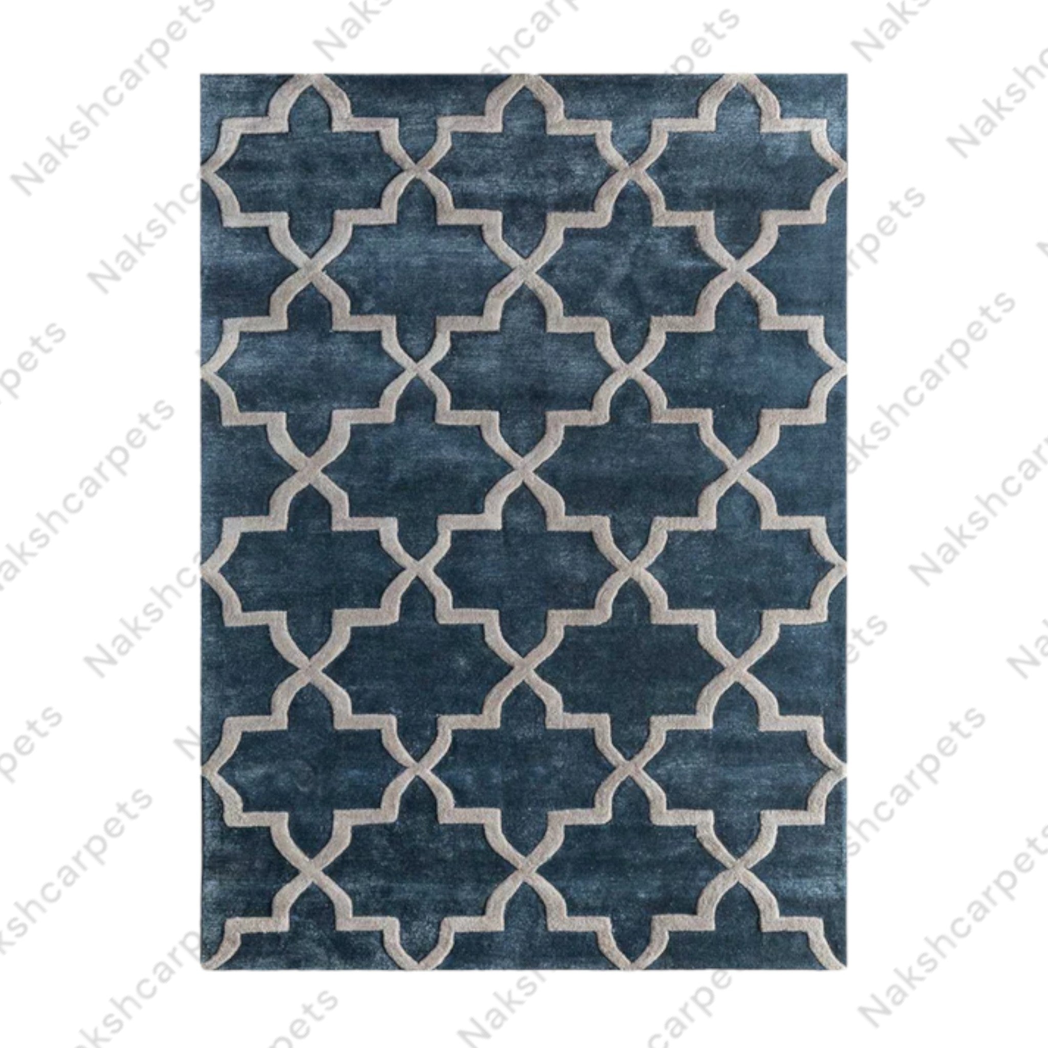 Geometric Pattern Modern High Quality Hand Tufted pile woolen Rug and Carpet For Bedroom Aesthetics, Living Room, Hall, Kitchen