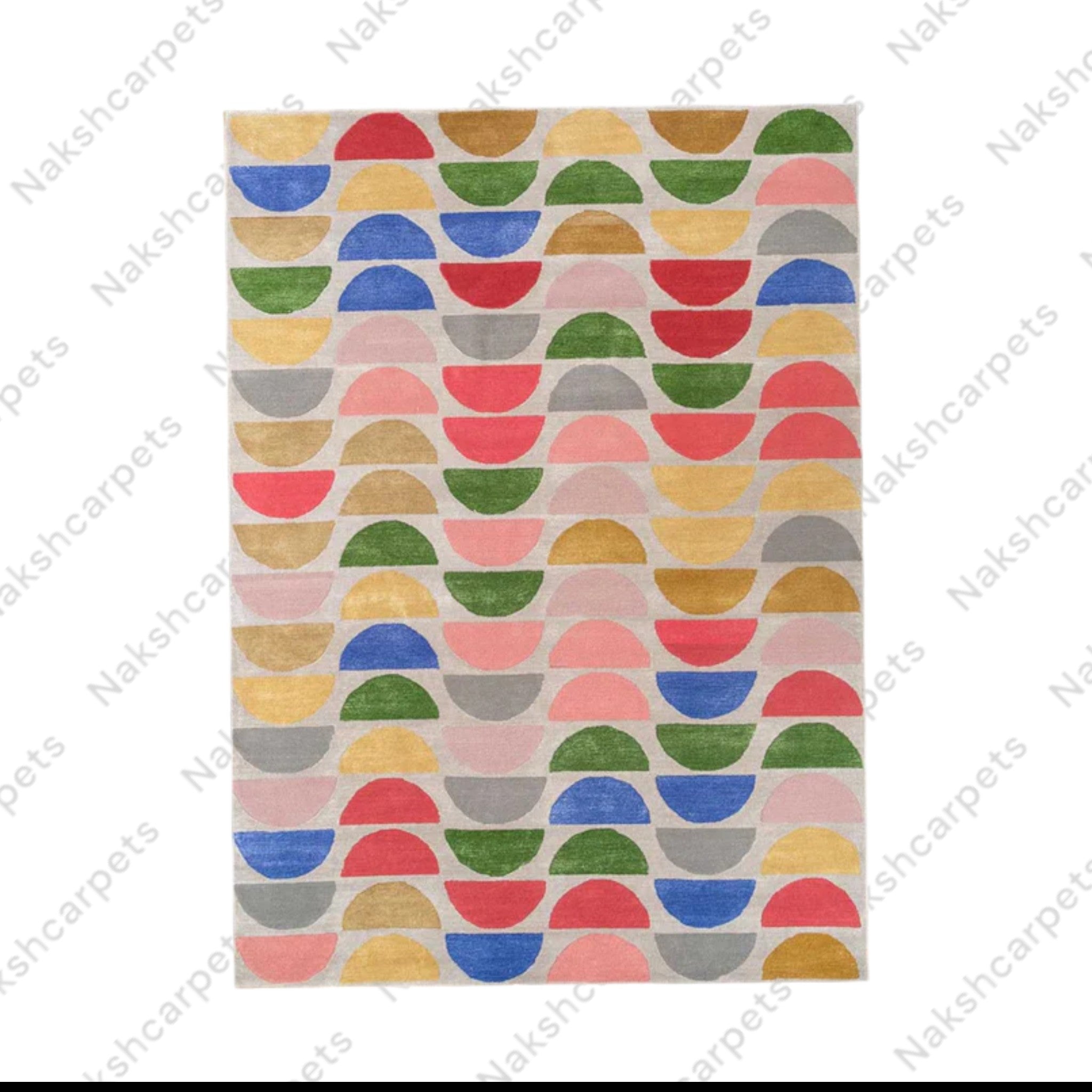 Geometric Pattern Modern High Quality Hand Tufted pile woolen Rug and Carpet For Bedroom Aesthetics, Living Room, Hall, Kitchen