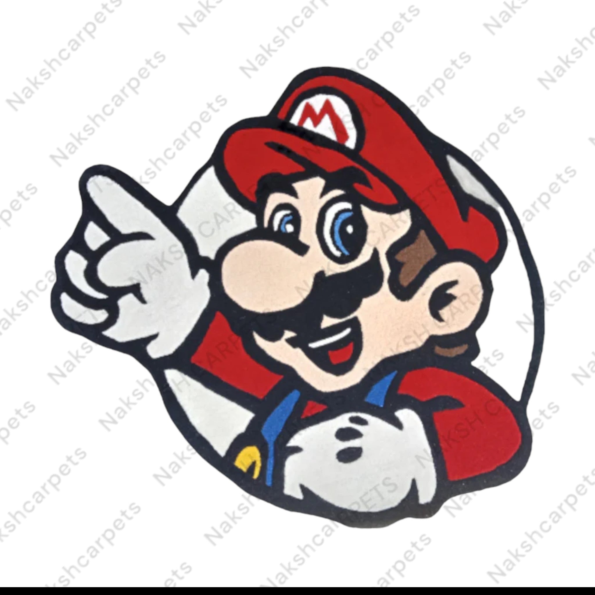 White & Red Chef Customized Rug 60x60CM