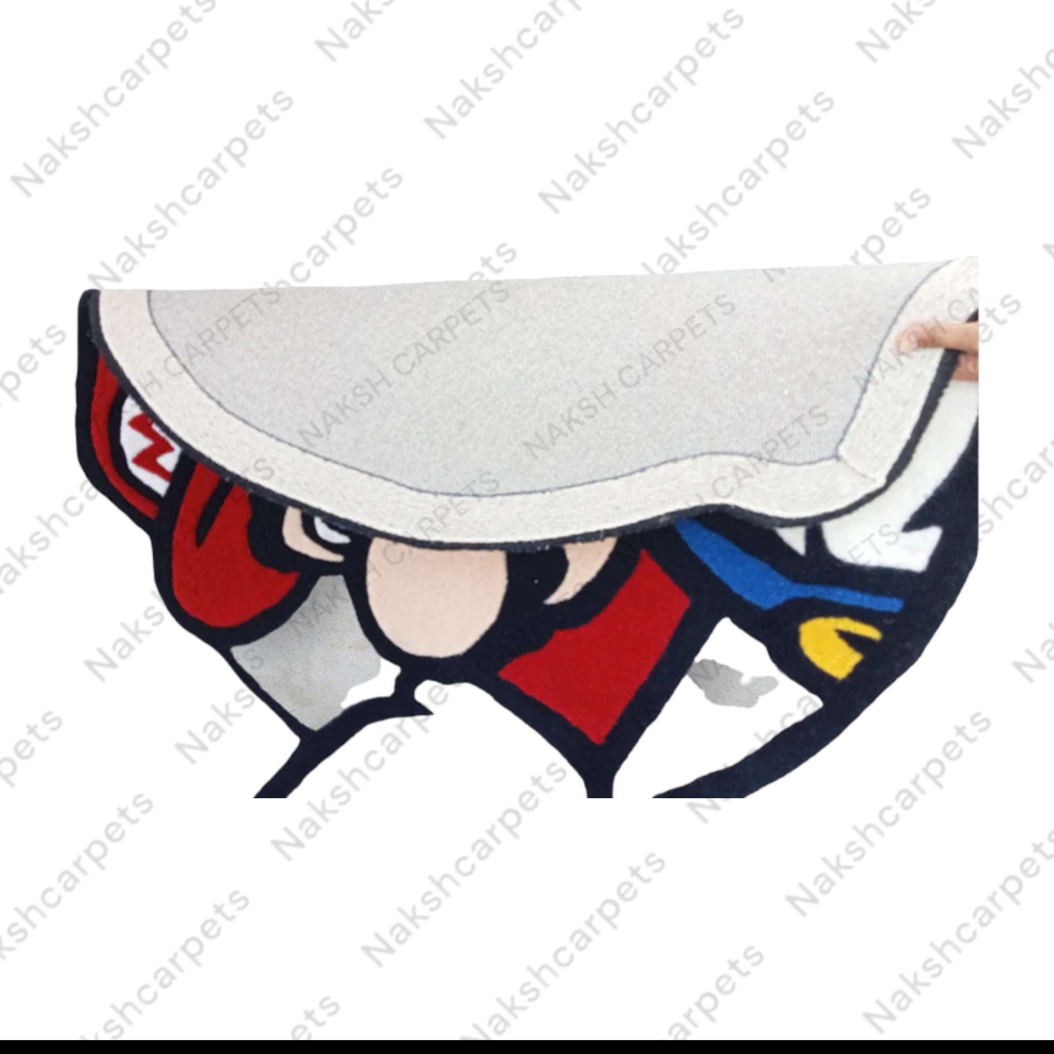 White & Red Chef Customized Rug 60x60CM
