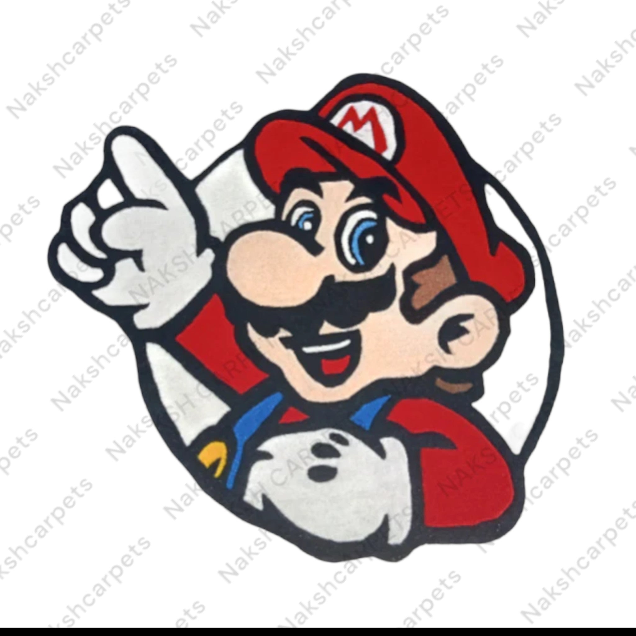 White & Red Chef Customized Rug 60x60CM