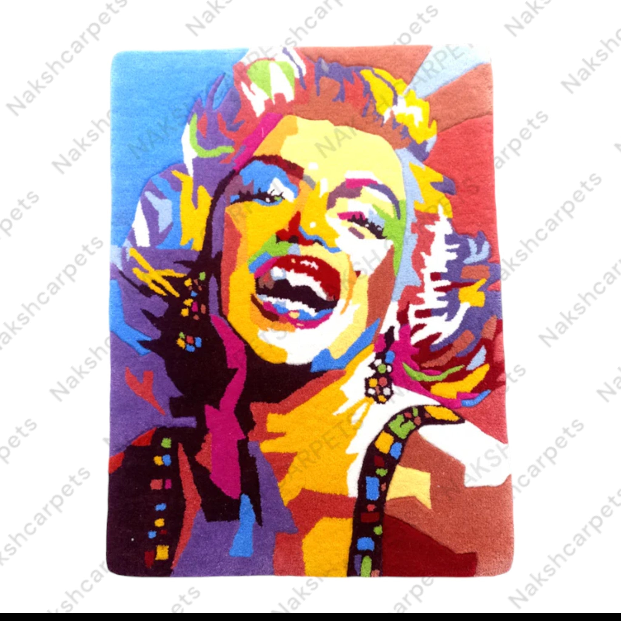 Multi Colored Woman Customized Rug