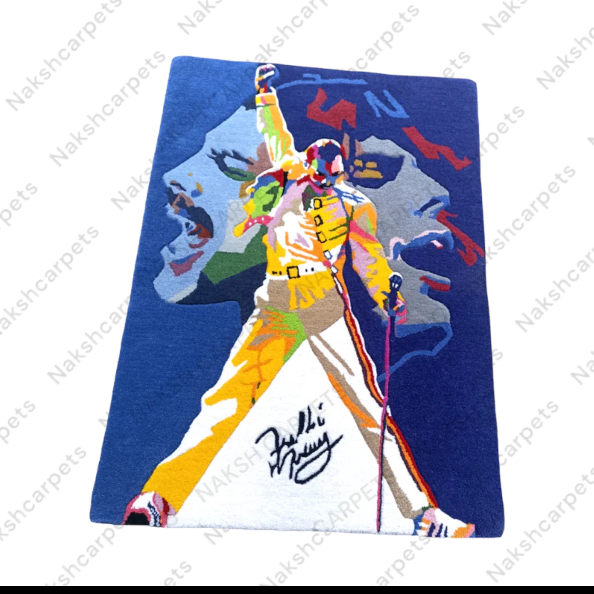 Blue Color Customized Rug