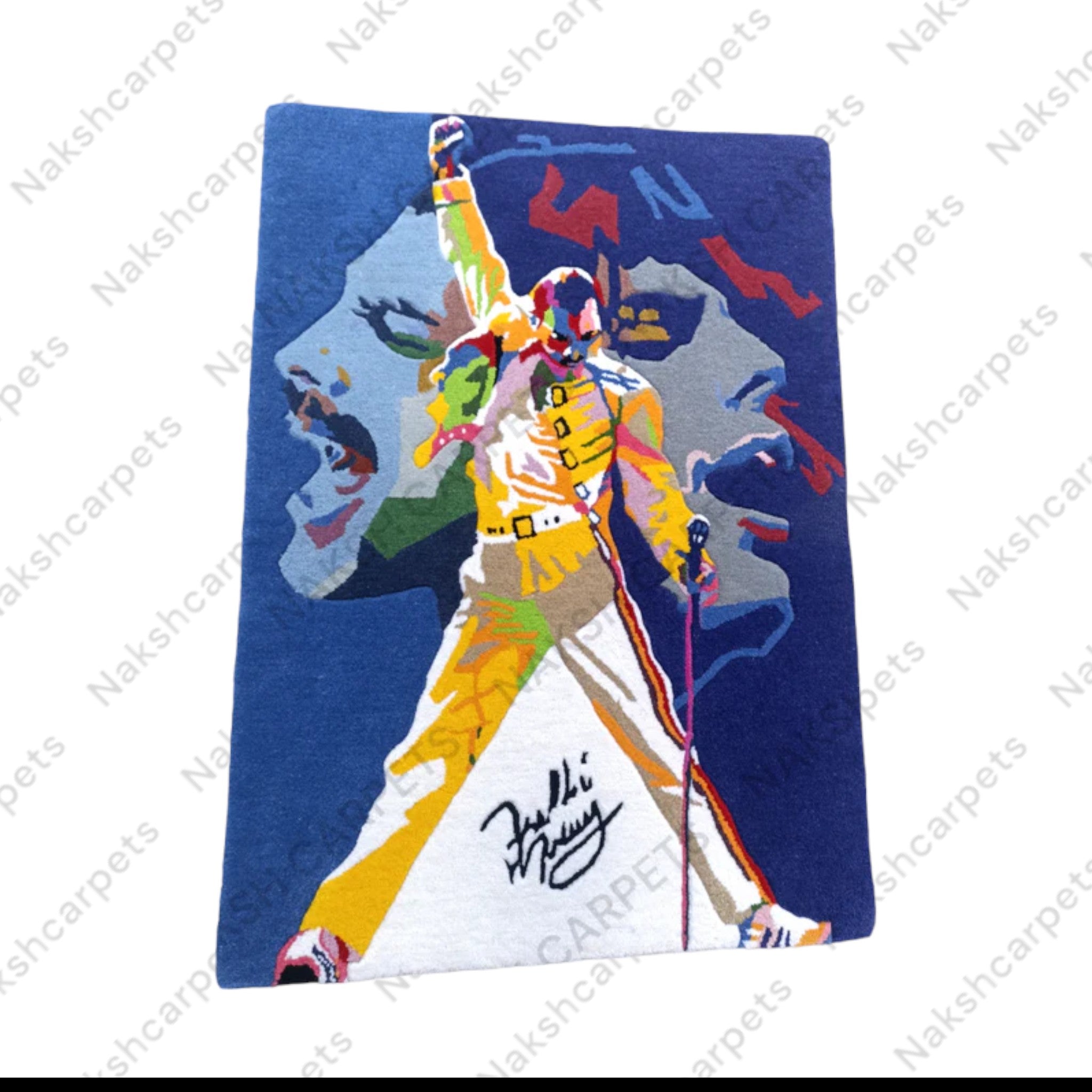 Blue Color Customized Rug