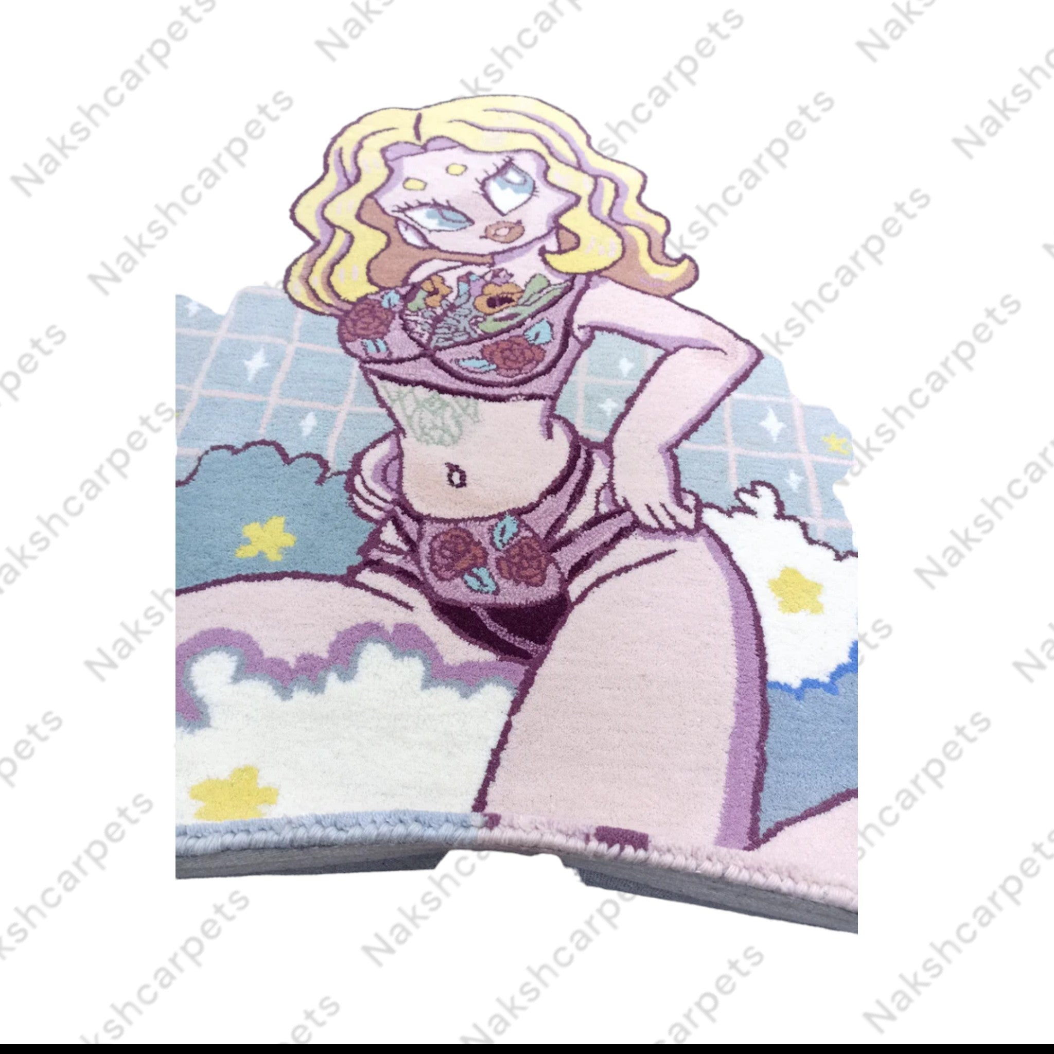 Barbie Night Customized Rug 90x150 CM