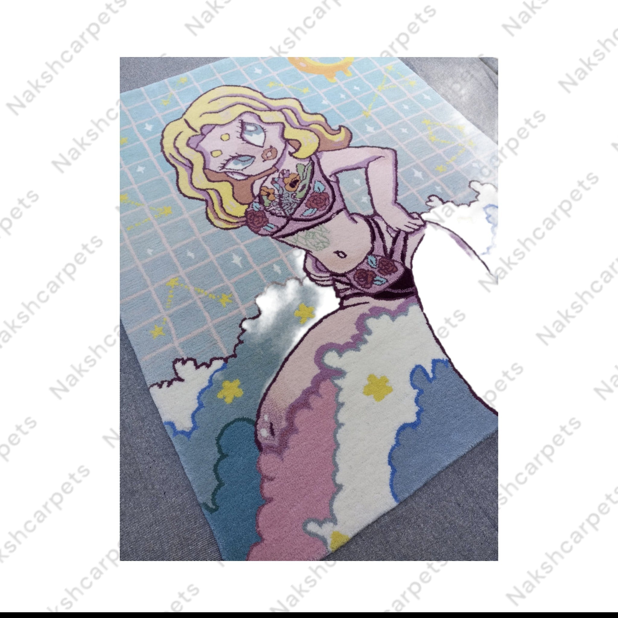 Barbie Night Customized Rug 90x150 CM