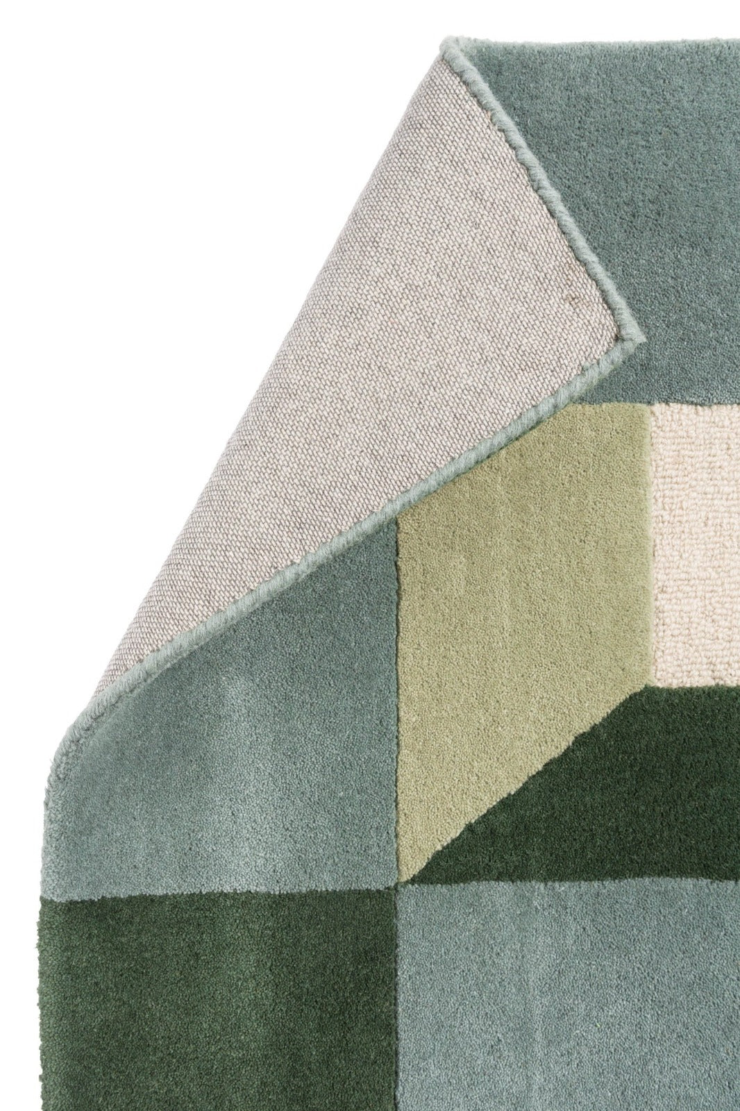 Modern Living Room Wool Rug | Hand Tufted Geometric Area Carpet | 100% NZ Wool | Handmade for Stylish & Cozy Home Interiors