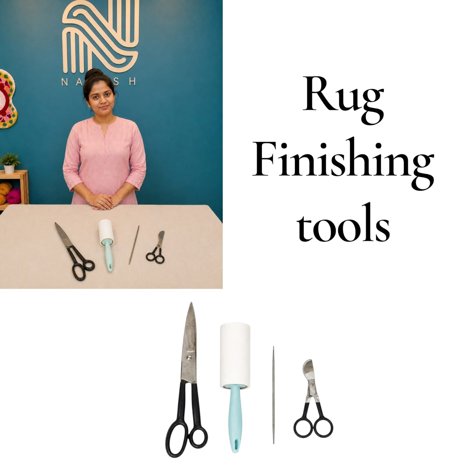 Naksh Beginner Starter Tufting Kit | Complete Rug Tufting Business & DIY Rug Making Kit