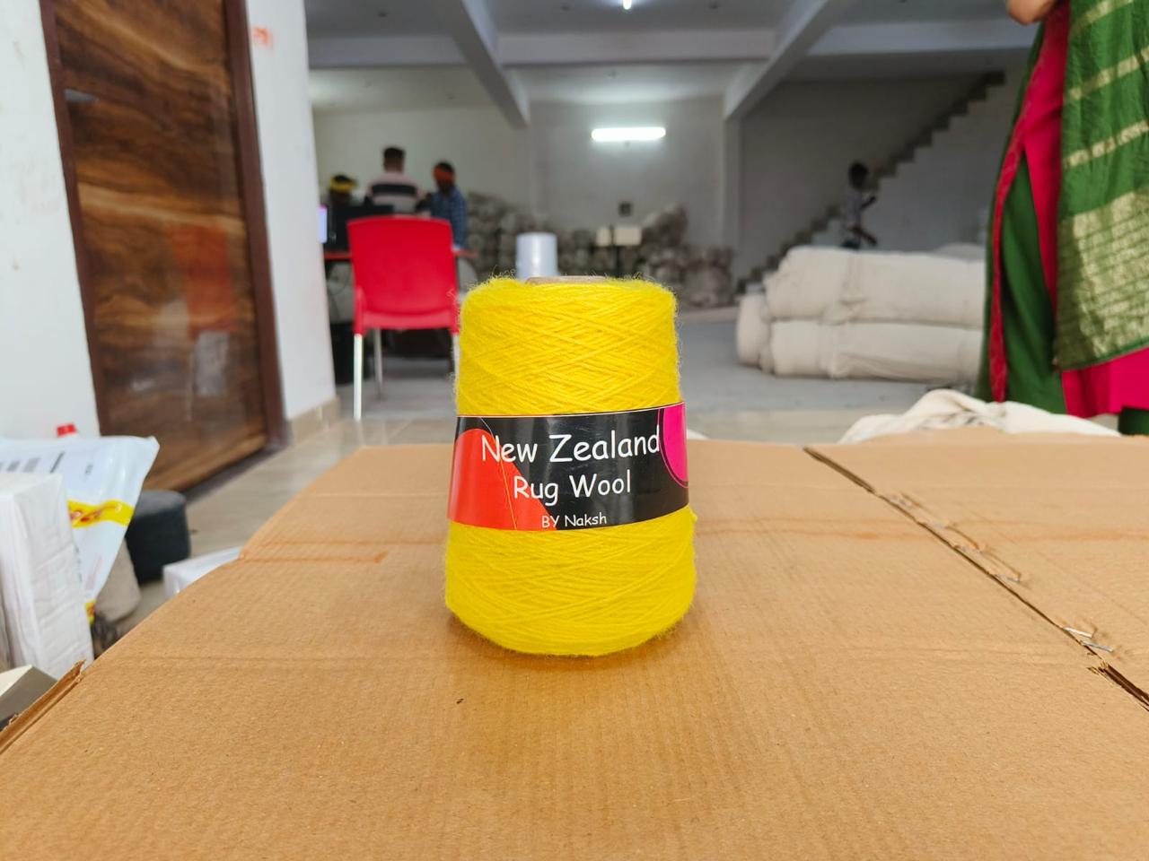 3ply NZ Tufting Wool Yarn - (03-Neon Yellow)/450gram
