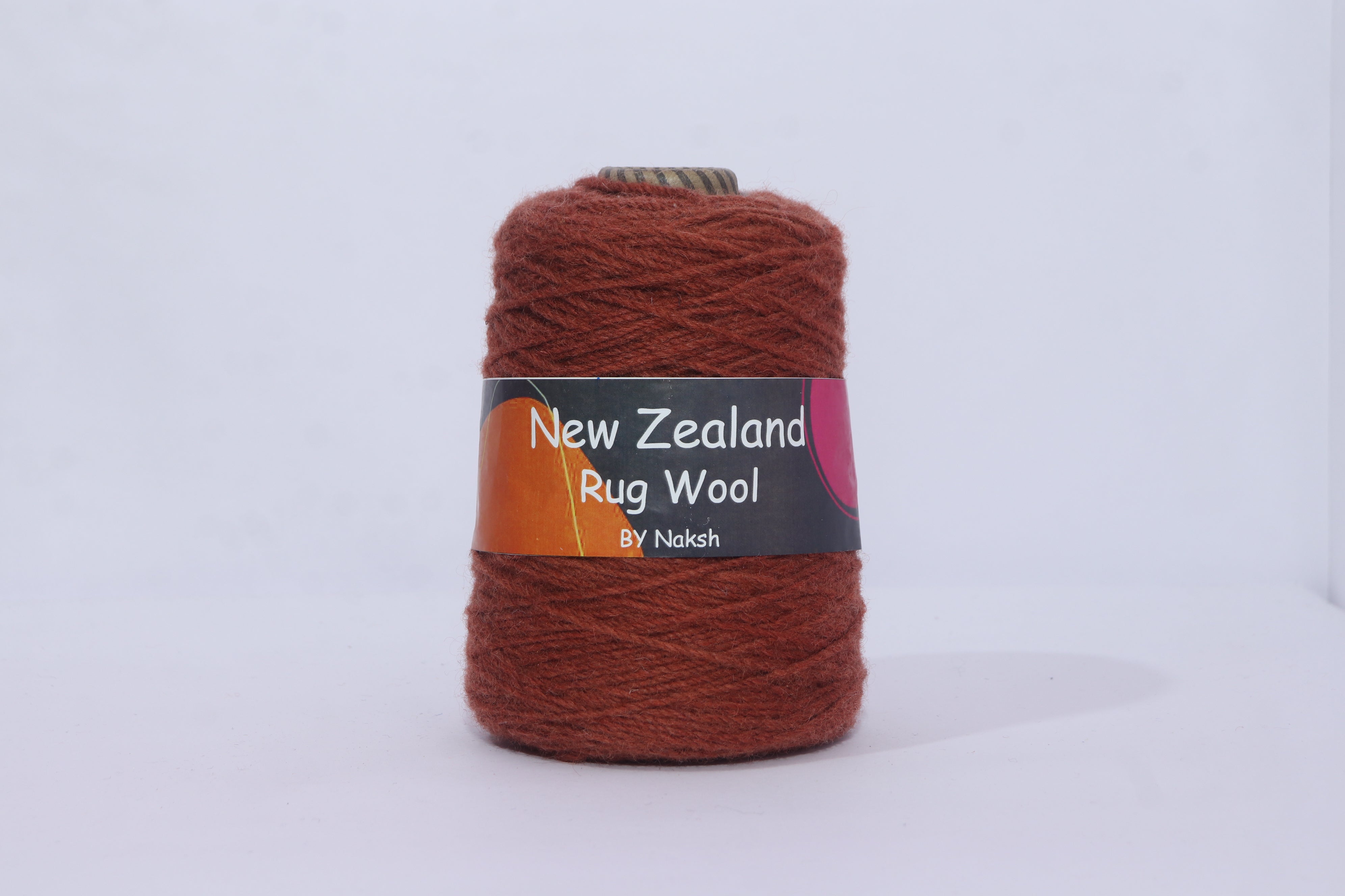 3ply NZ Tufting Wool Yarn - (25-Falu Red)/450gram