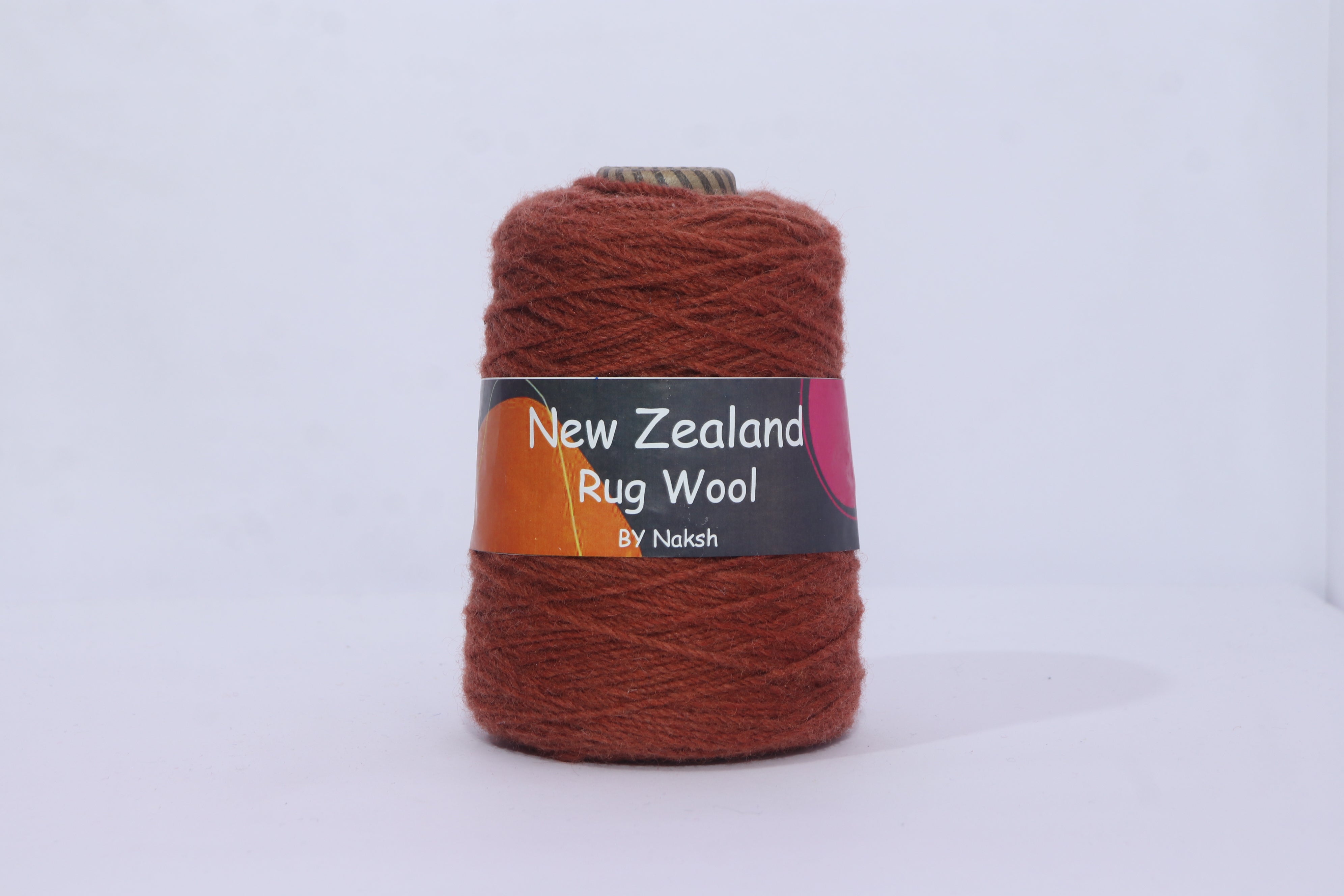 3ply NZ Tufting Wool Yarn - (25-Falu Red)/450gram