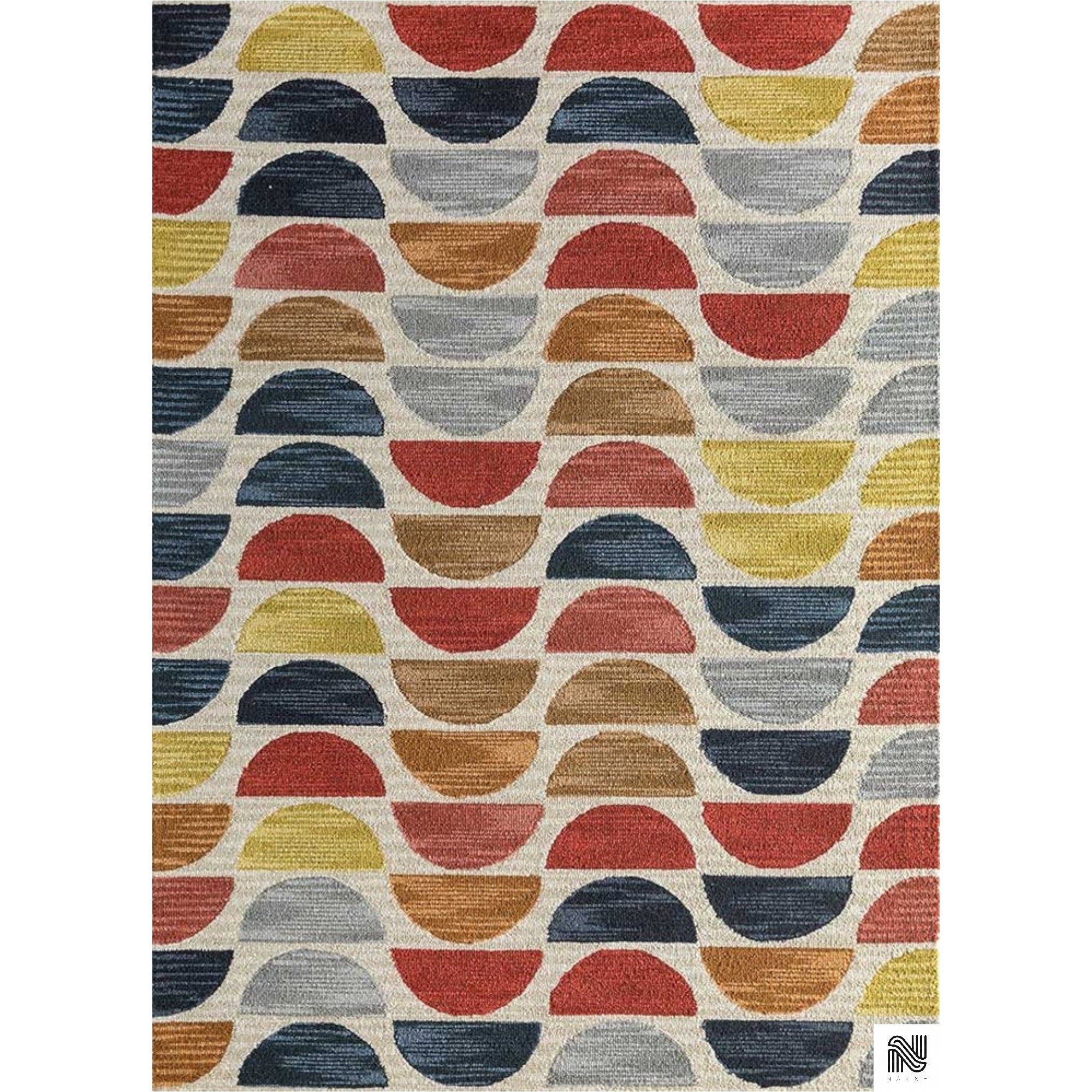 High Quality Geometric Rug | Hand Tufted Wool Cut Pile Carpet | Designer Style for Bedroom, Hall, Living Room & Modern Interiors