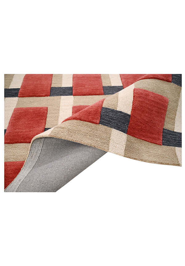 Modern Living Room Wool Rug | Hand Tufted Geometric Area Carpet | 100% NZ Wool | Handmade for Stylish & Cozy Home Interiors