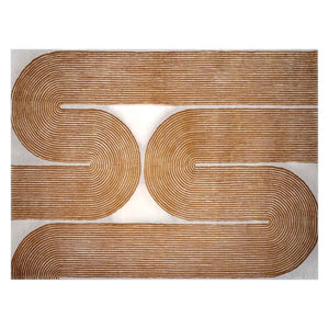 High Quality Geometric Rug | Hand Tufted Wool Cut Pile Carpet | Designer Style for Bedroom, Hall, Living Room & Modern Interiors