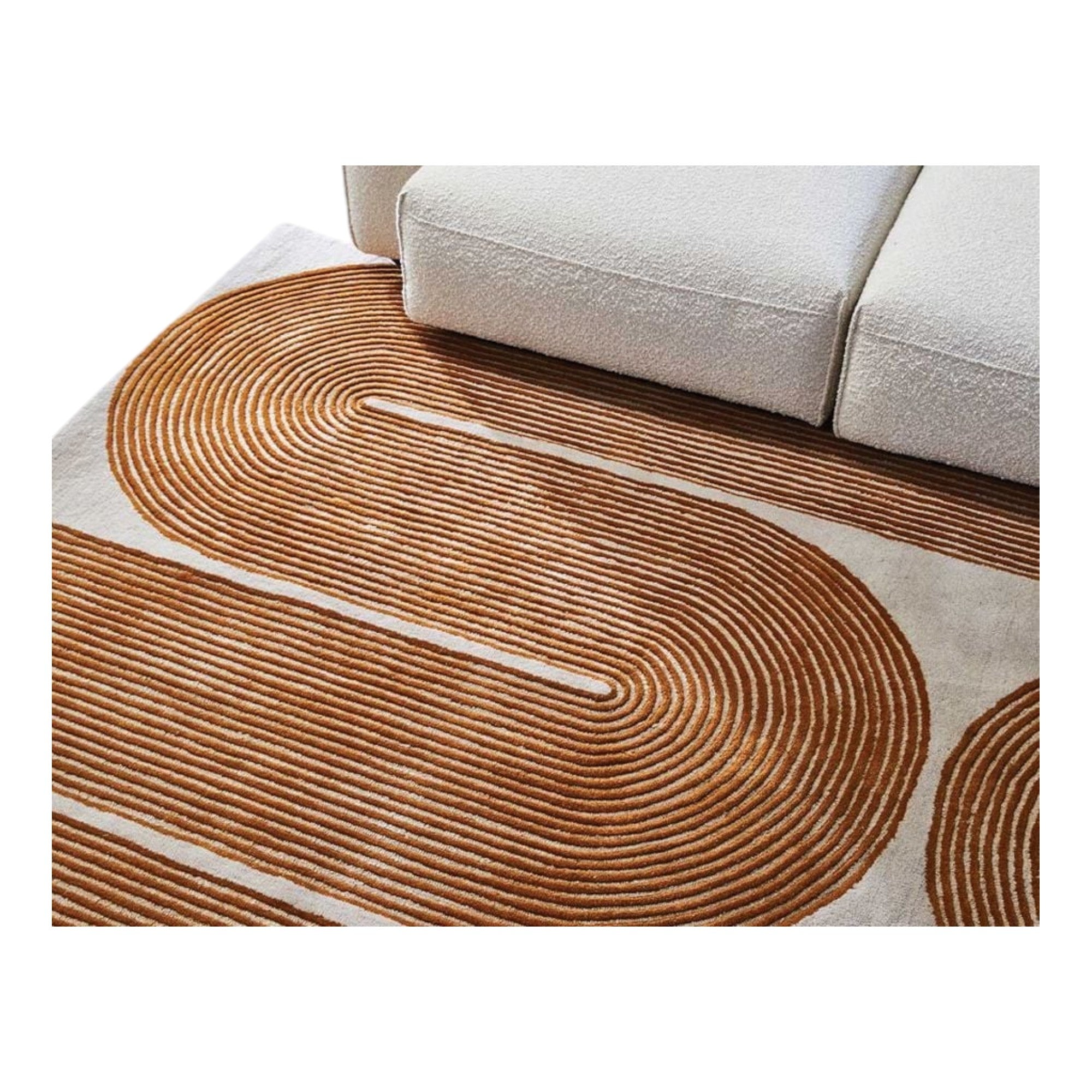 High Quality Geometric Rug | Hand Tufted Wool Cut Pile Carpet | Designer Style for Bedroom, Hall, Living Room & Modern Interiors