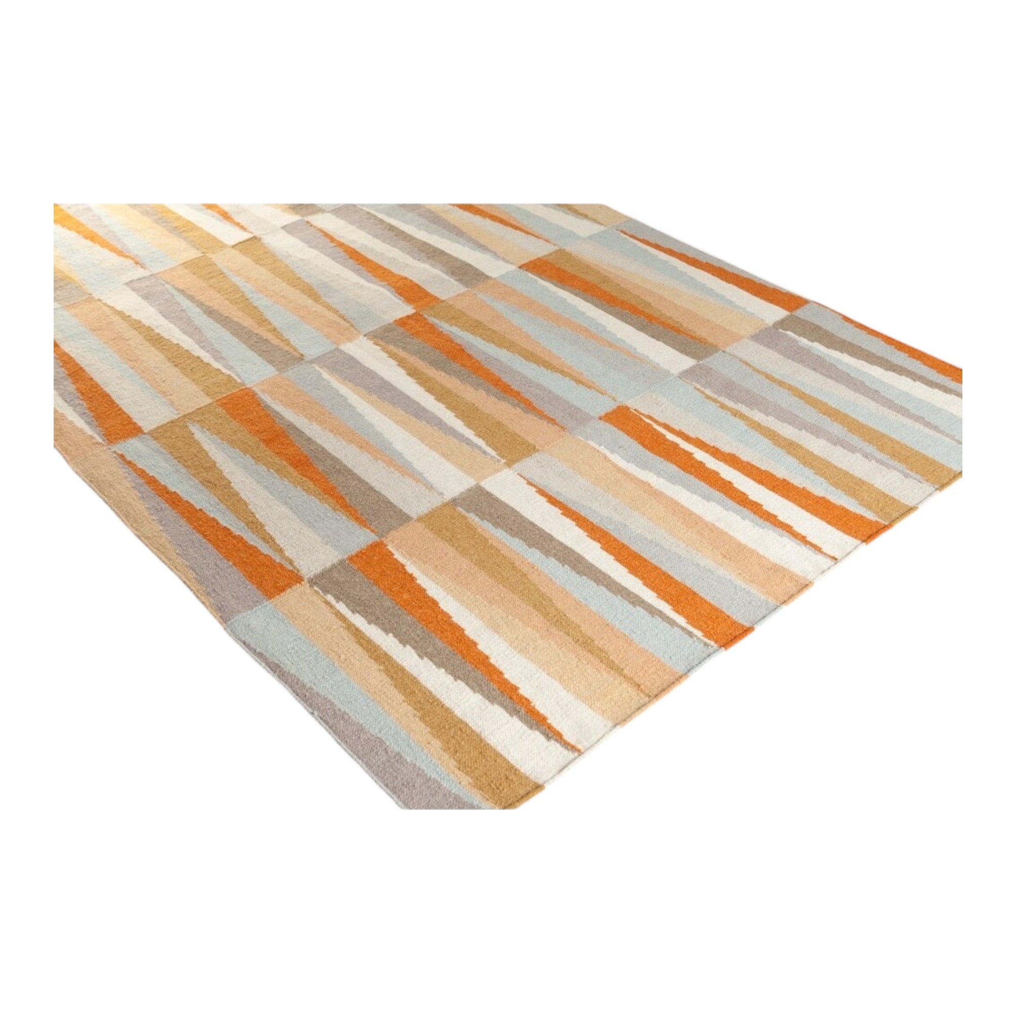 Designer Geometric Wool Rug | Hand Tufted 100% NZ Wool Carpet | Ideal for Interior Stylists & Modern Home Projects | Handmade in India