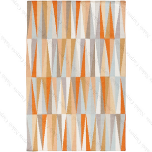 Designer Geometric Wool Rug | Hand Tufted 100% NZ Wool Carpet | Ideal for Interior Stylists & Modern Home Projects | Handmade in India