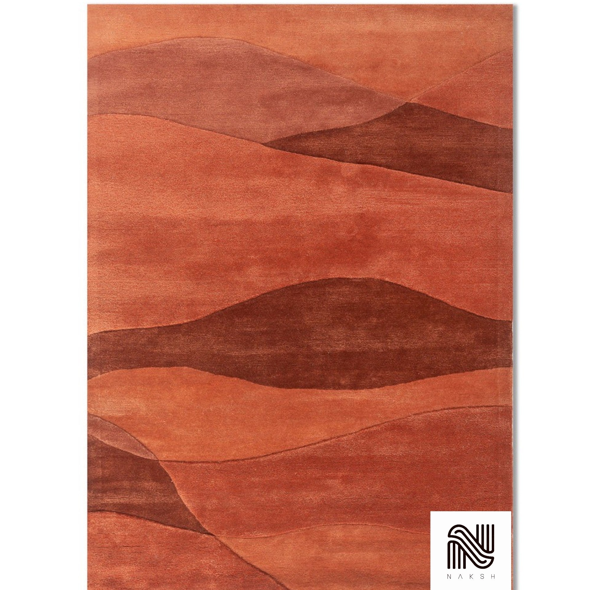 Designer Geometric Wool Rug | Hand Tufted 100% NZ Wool Carpet | Ideal for Interior Stylists & Modern Home Projects | Handmade in India