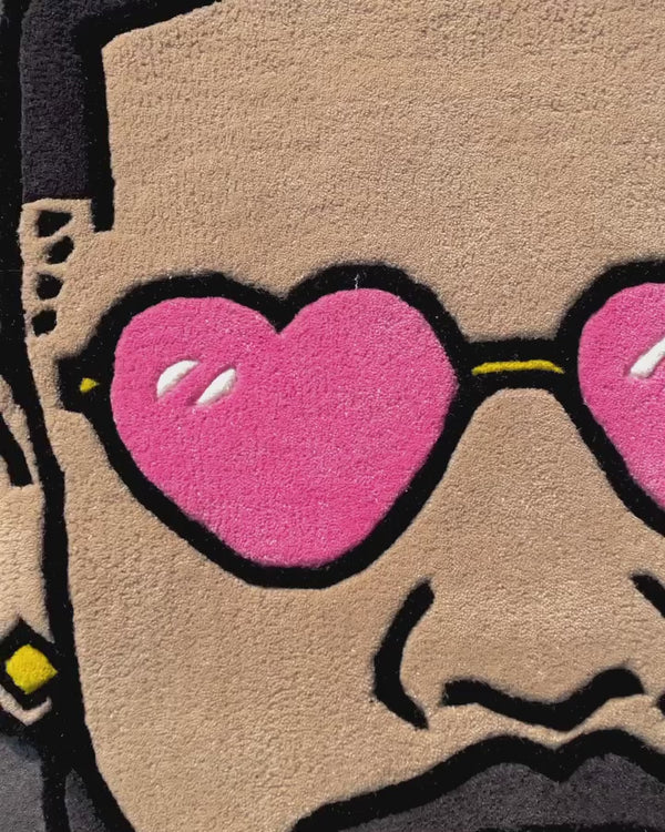 Beautiful Man Face Customized Rug